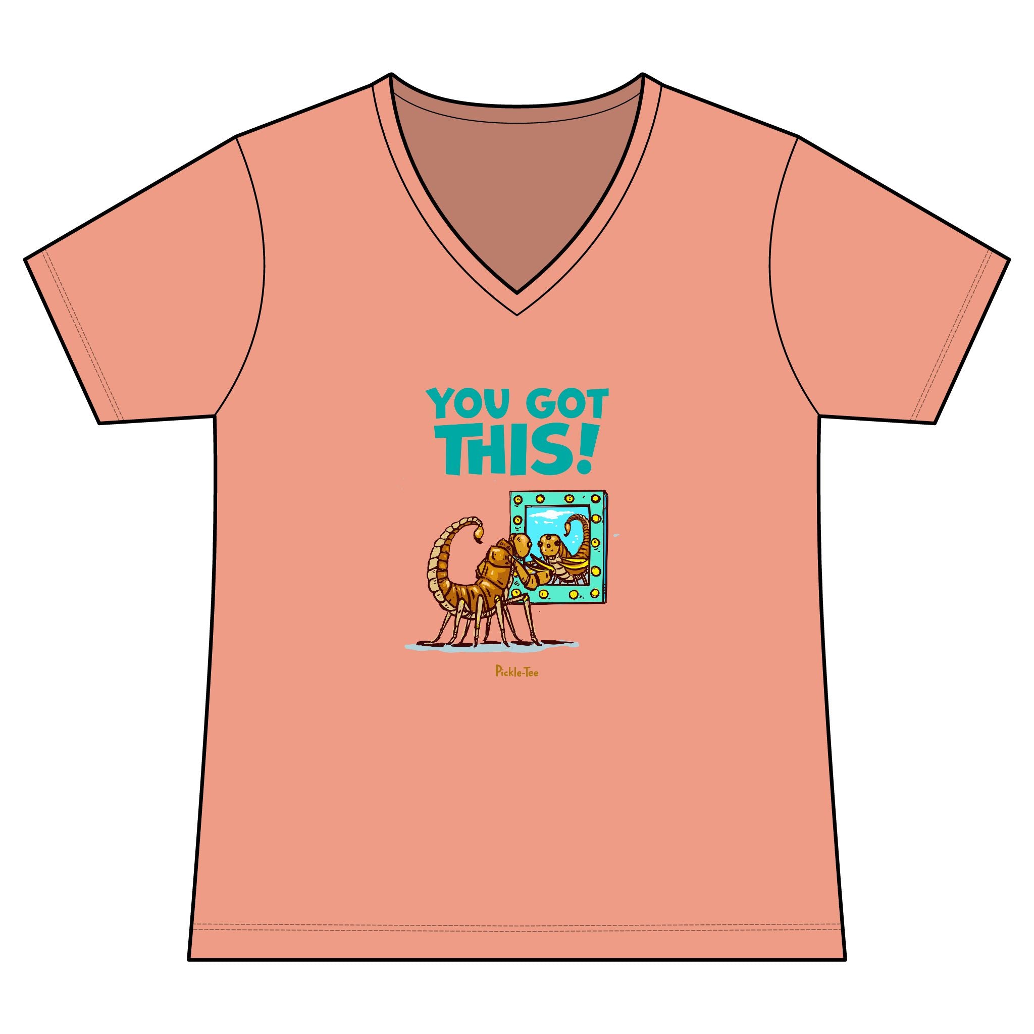 You Got This Women's Fitted Lightweight V-Neck Tee
