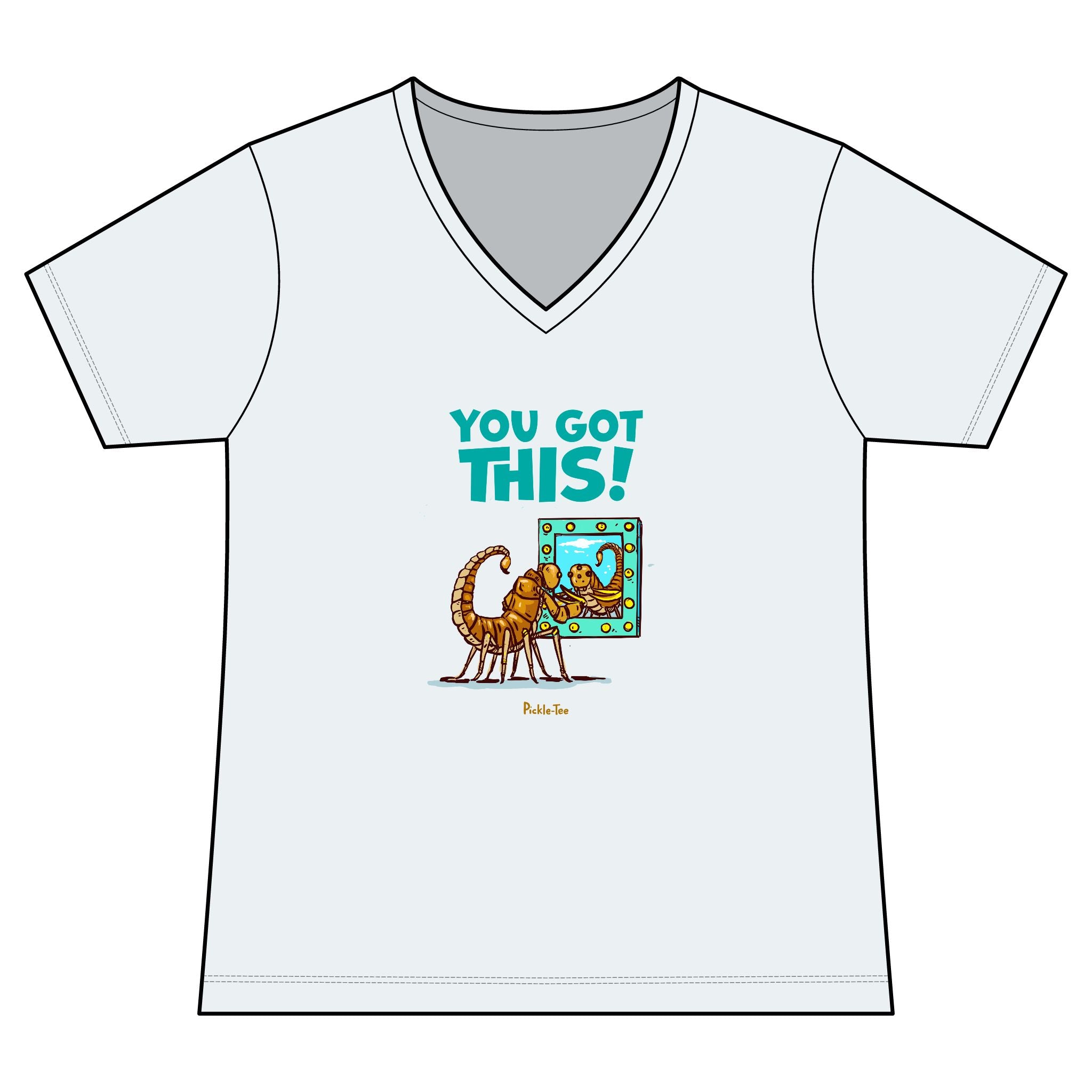 You Got This Women's Fitted Lightweight V-Neck Tee