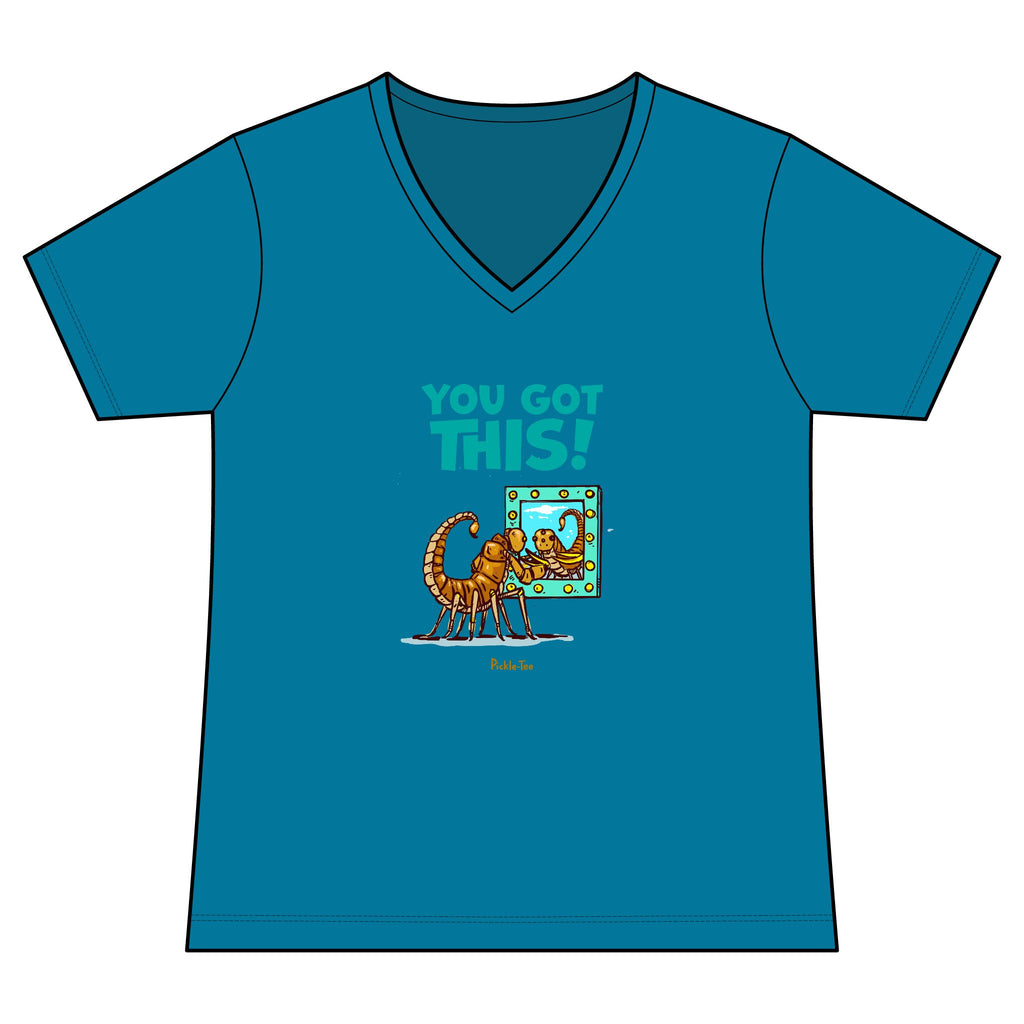 You Got This Women's Fitted Lightweight V-Neck Tee