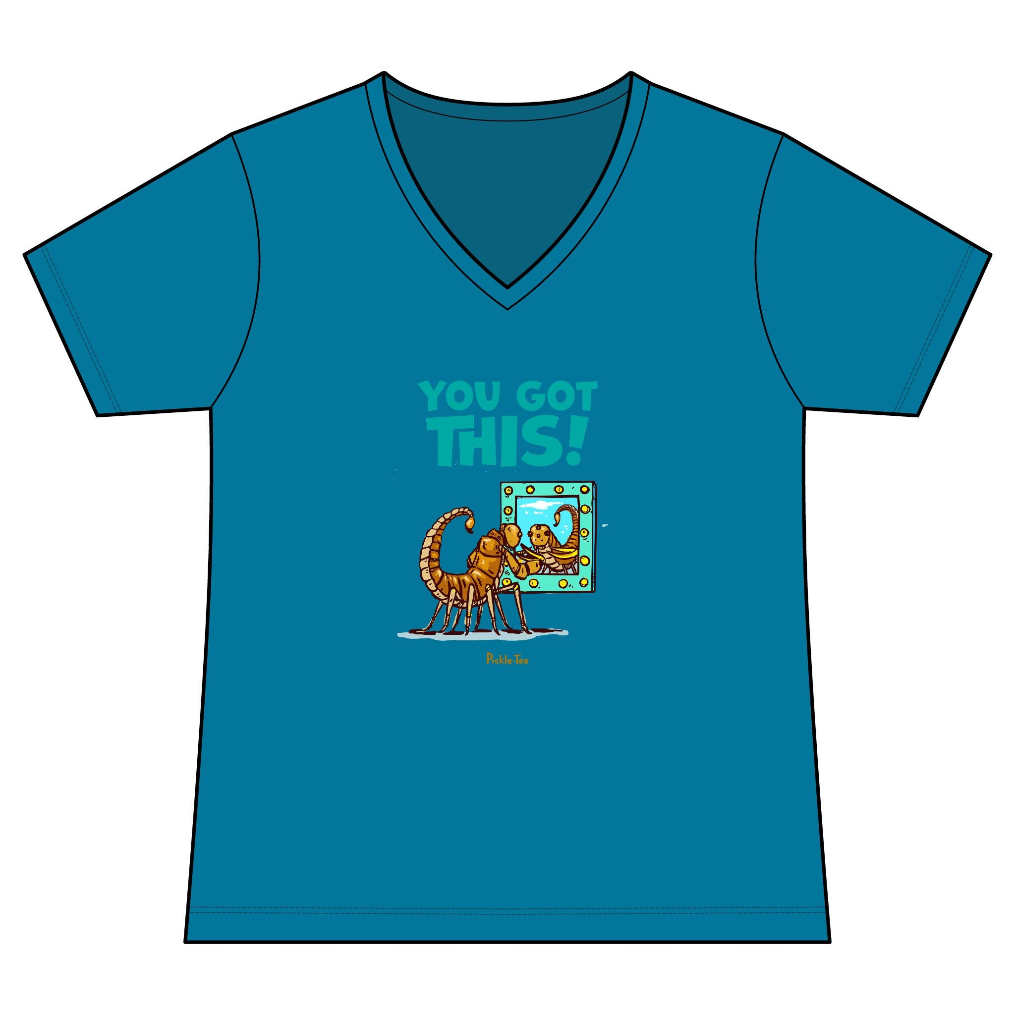 You Got This Women's Fitted Lightweight V-Neck Tee