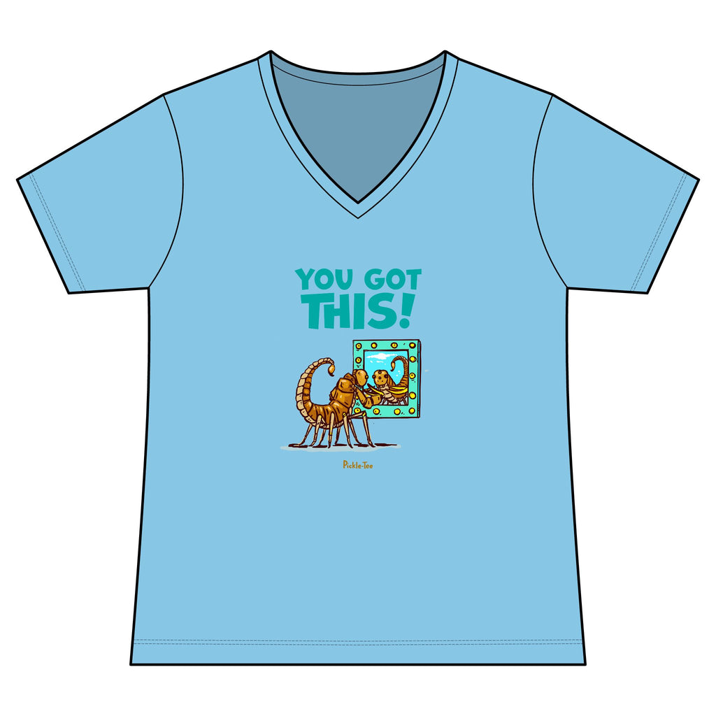 You Got This Women's Fitted Lightweight V-Neck Tee