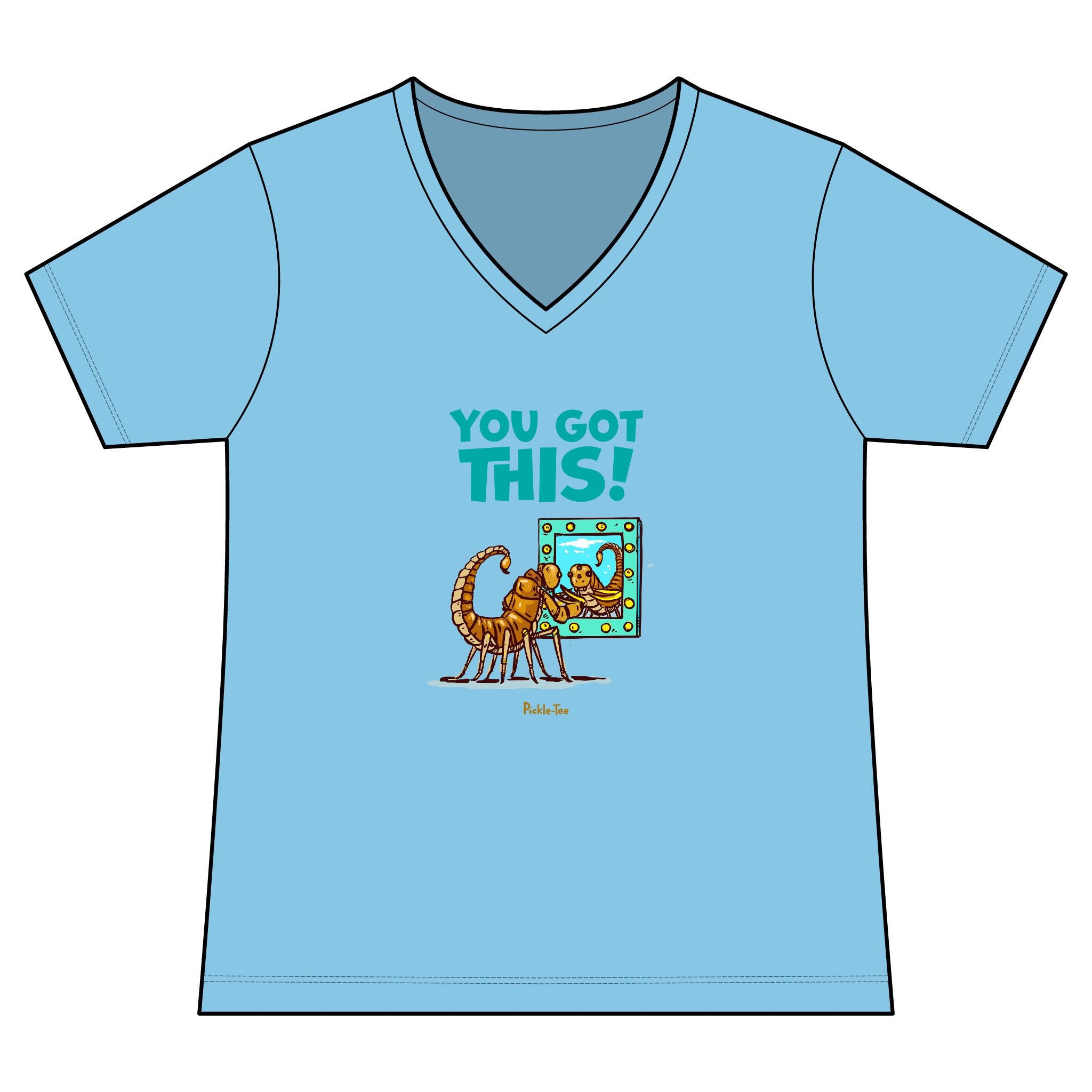 You Got This Women's Fitted Lightweight V-Neck Tee
