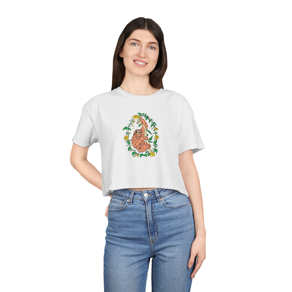 Sloth Women's Crop Tee