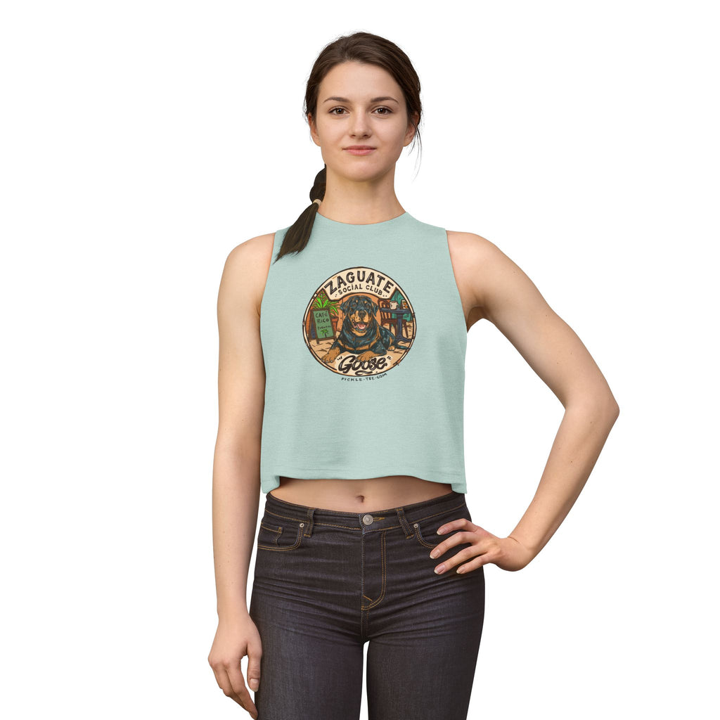 Zaguate Social Club - Goose Women's Racerback Crop Tank