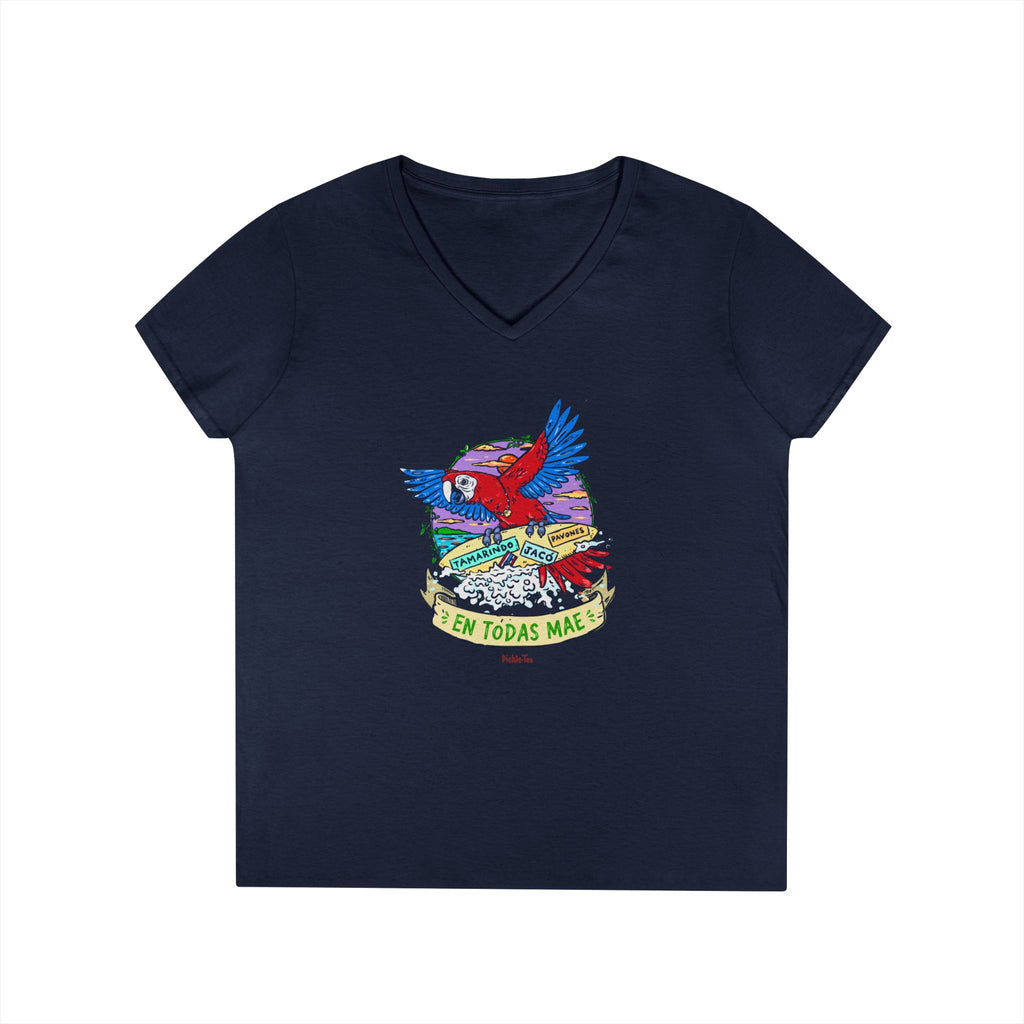 Macaw Ladies' V-Neck Tee