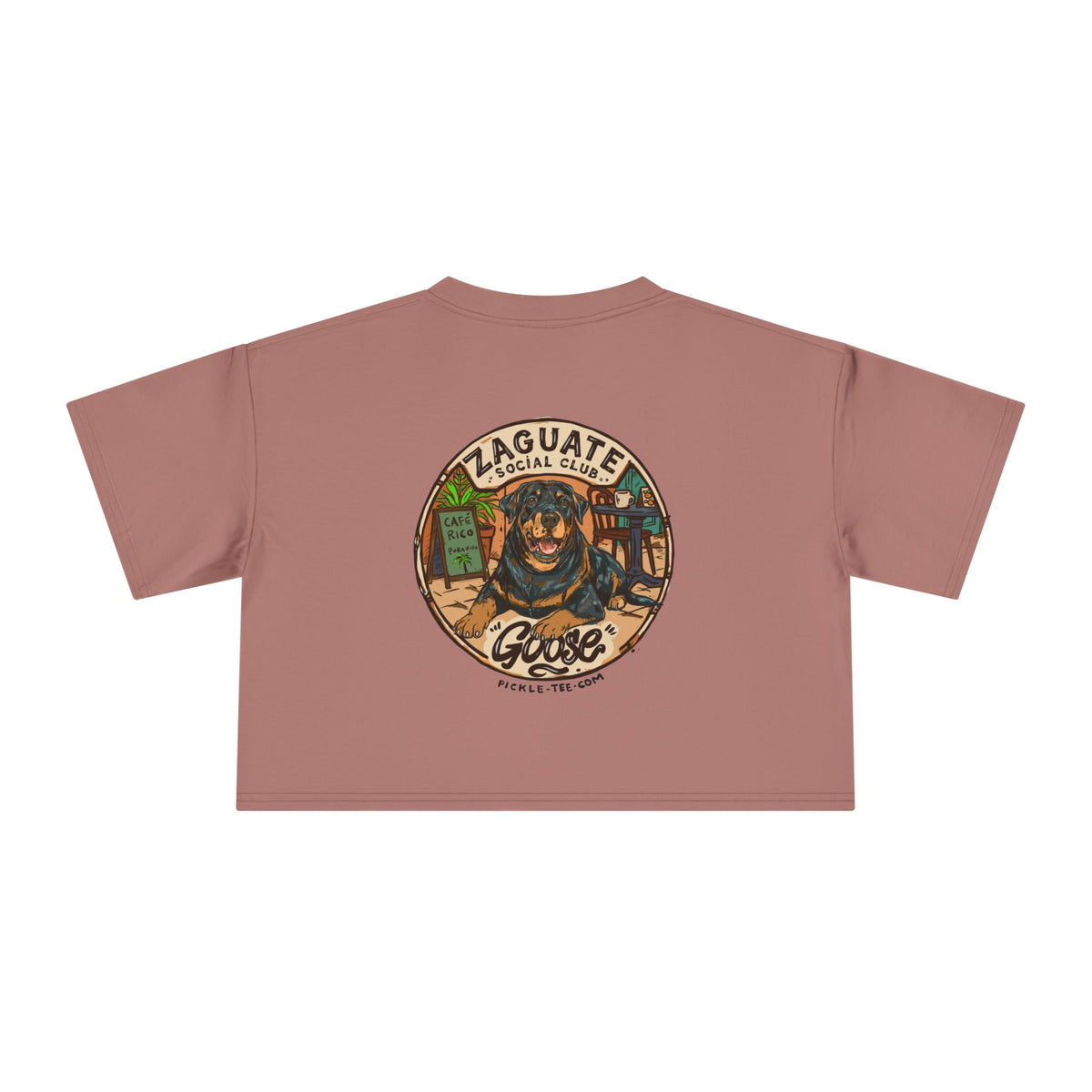Goose - Zaguate Social Club Front Logo Crop Tee