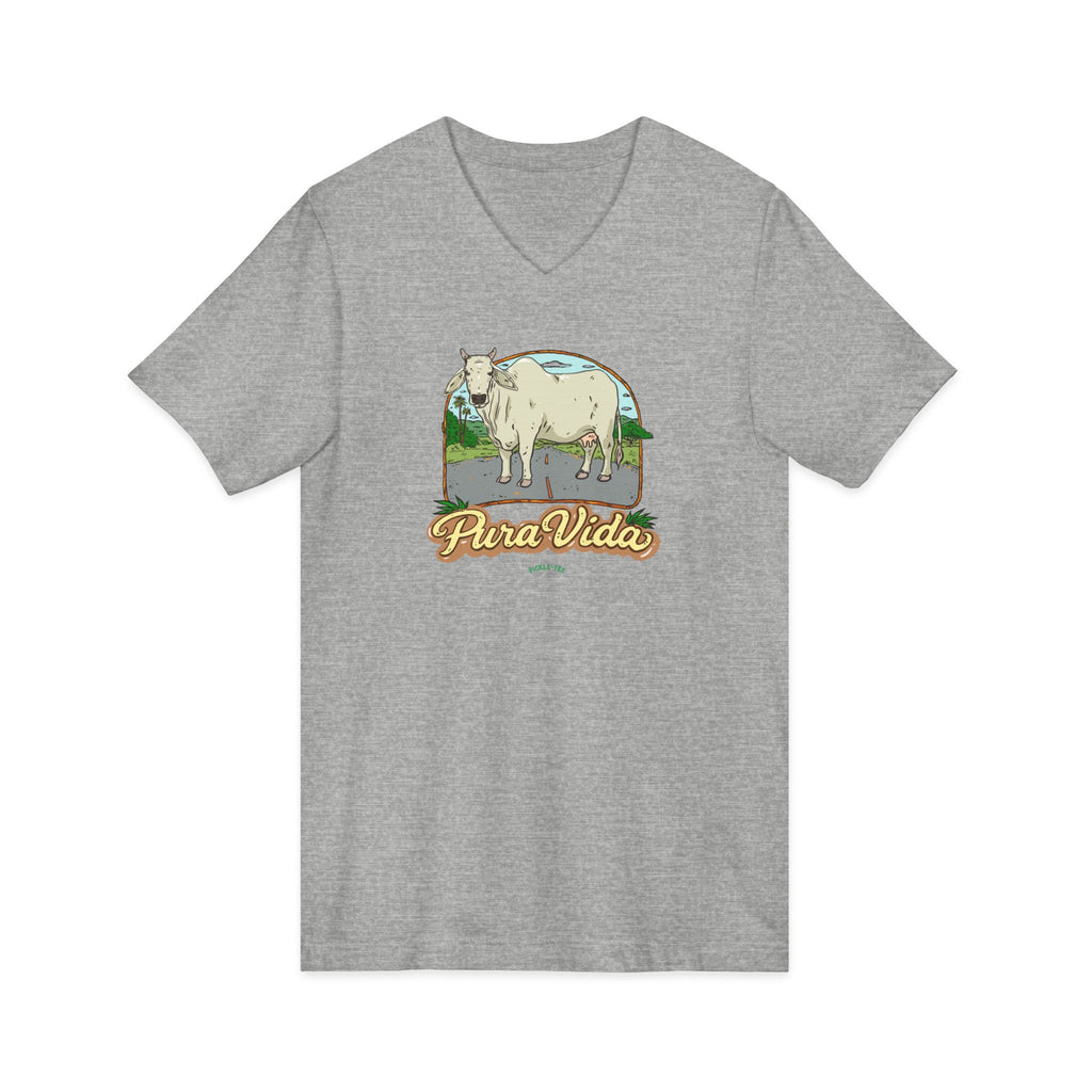 Unisex Jersey Short Sleeve V-Neck Tee