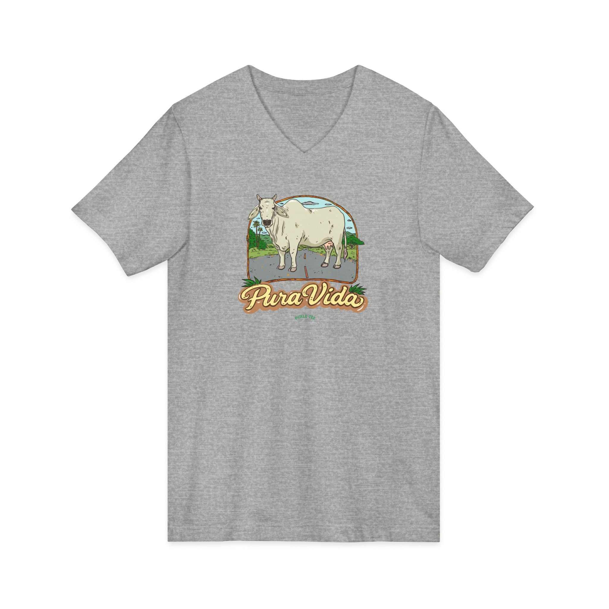 Unisex Jersey Short Sleeve V-Neck Tee