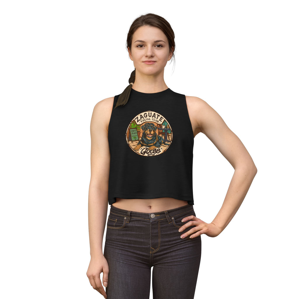 Zaguate Social Club - Goose Women's Racerback Crop Tank