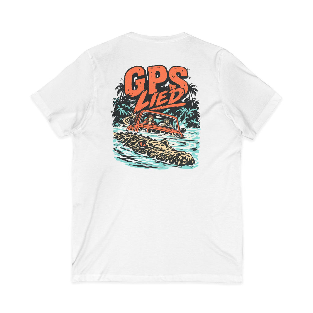 GPS LIED Front Logo Tamarindo Costa Rica Unisex  V-Neck Tee