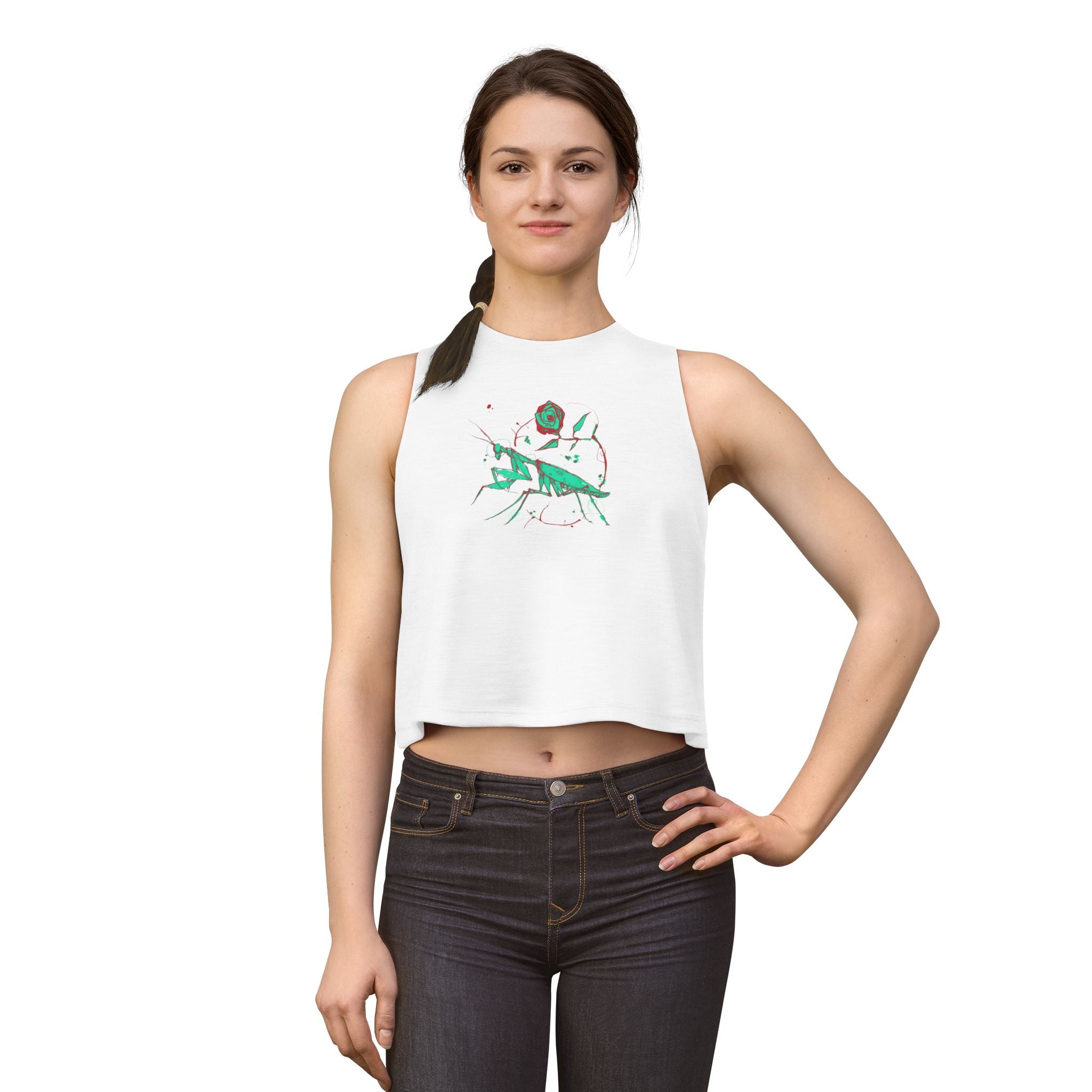 Praying Mantis Women's Crop Top