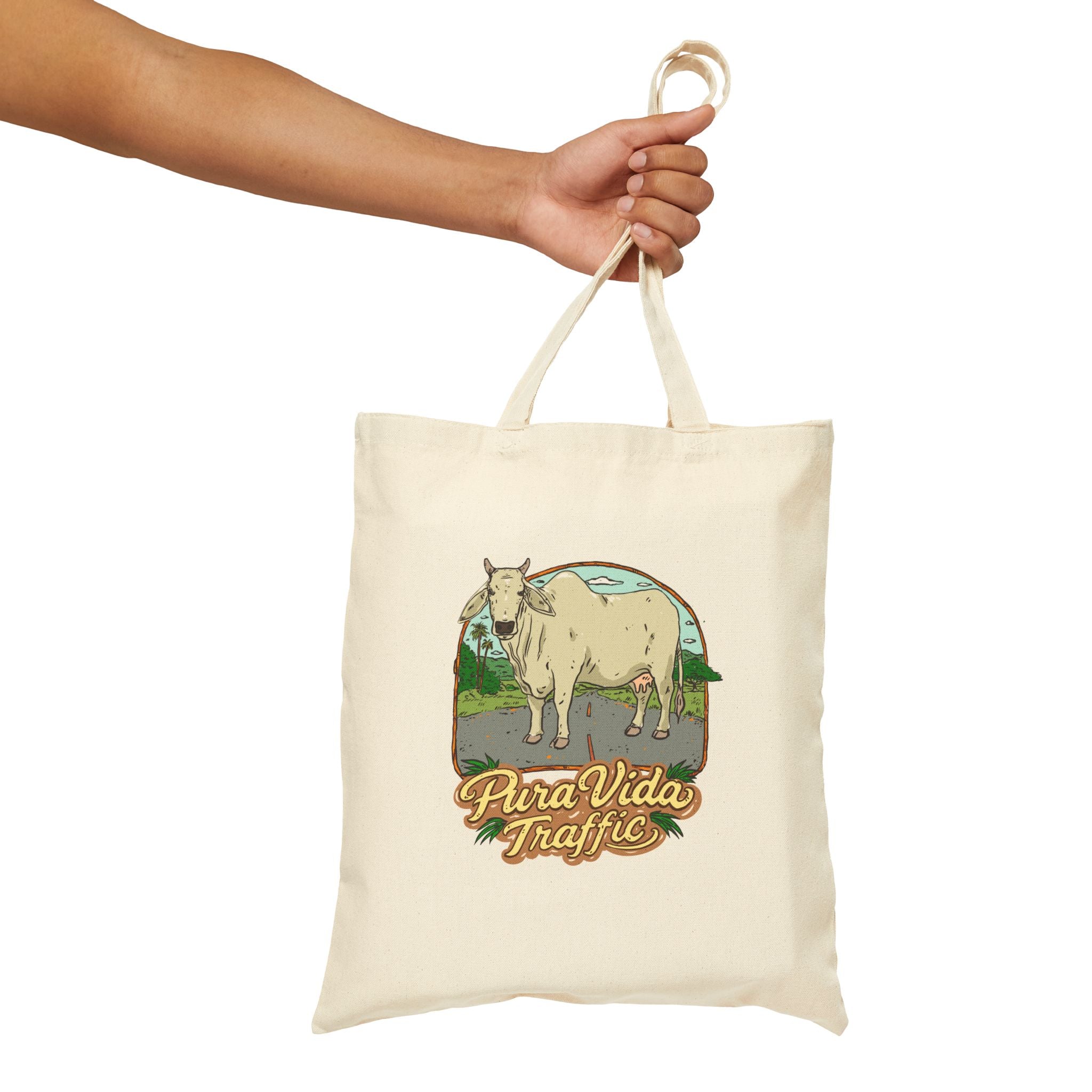 Pura Vida Traffic Cotton Canvas Tote Bag