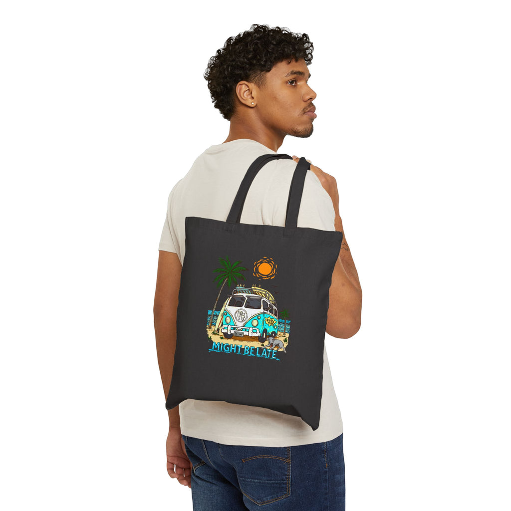 Gone Surfing Cotton Canvas Tote Bag