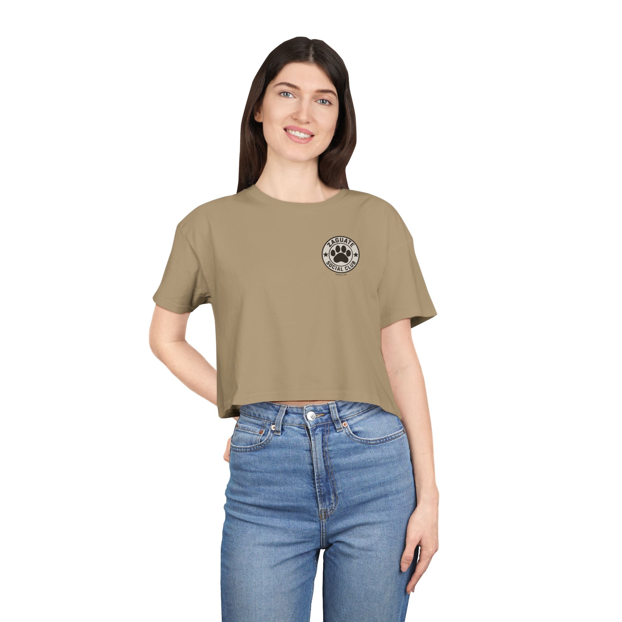 Zaguate Social Club- Jasper, Women's Crop Tee