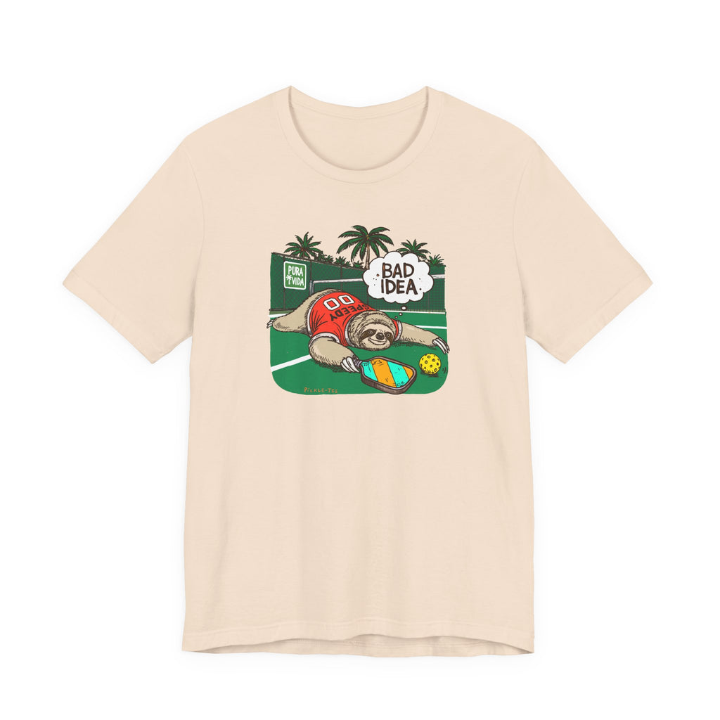 Pickleball Speedy the Sloth, Unisex Crew Neck Tee