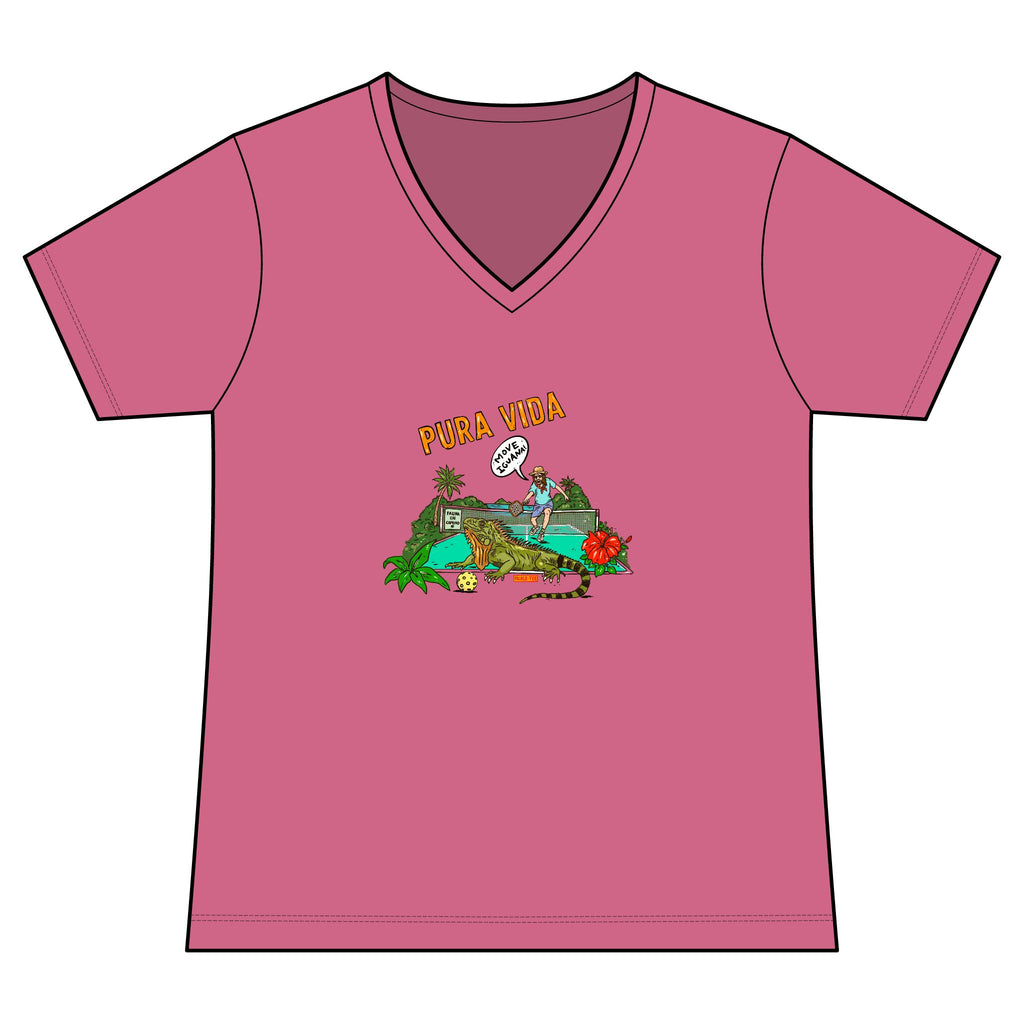 Iguana Pickleball, Women's Lightweight V-Neck Tee