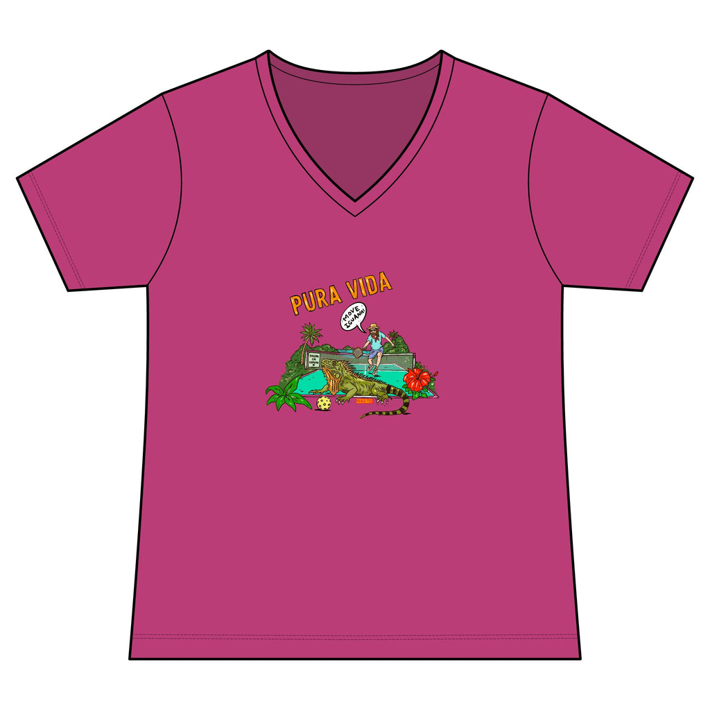 Iguana Pickleball, Women's Lightweight V-Neck Tee
