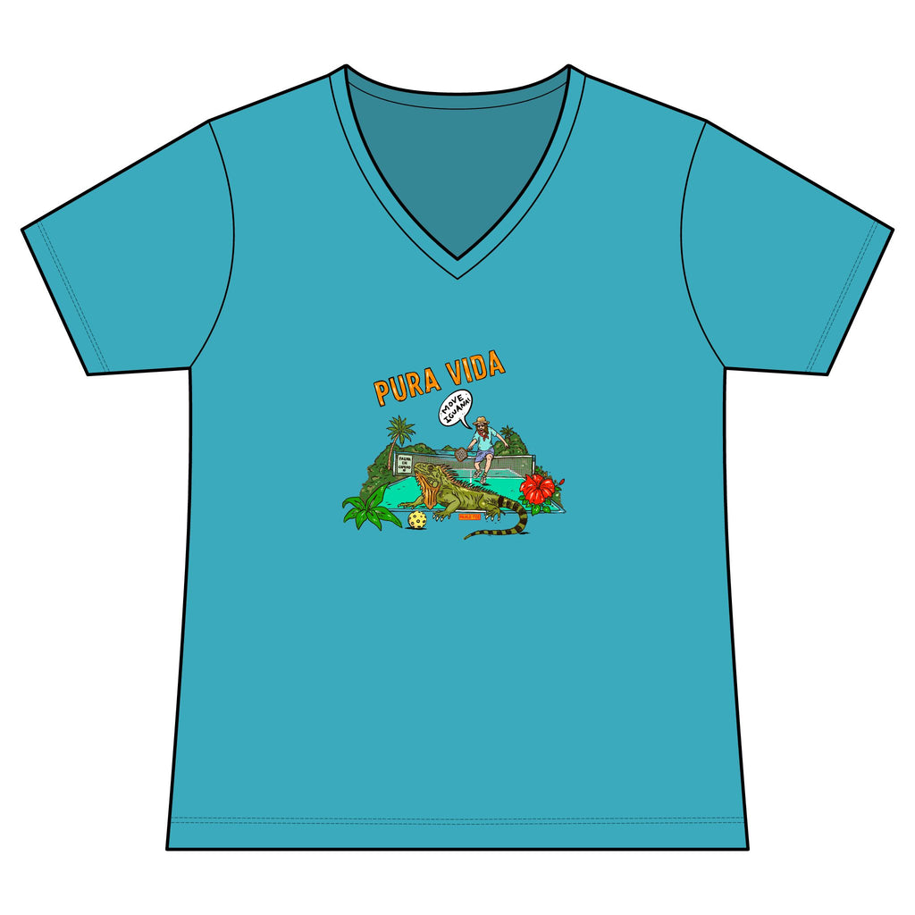 Iguana Pickleball, Women's Lightweight V-Neck Tee