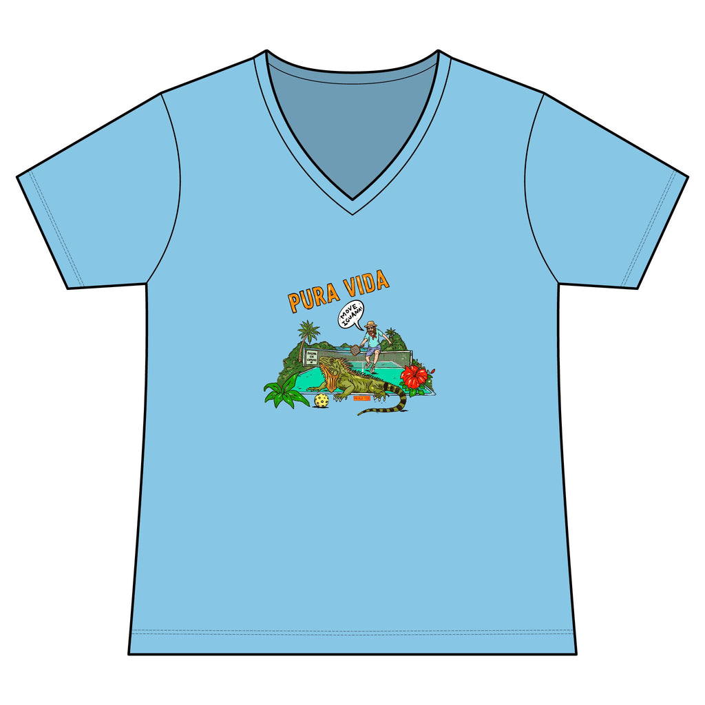 Iguana Pickleball, Women's Lightweight V-Neck Tee