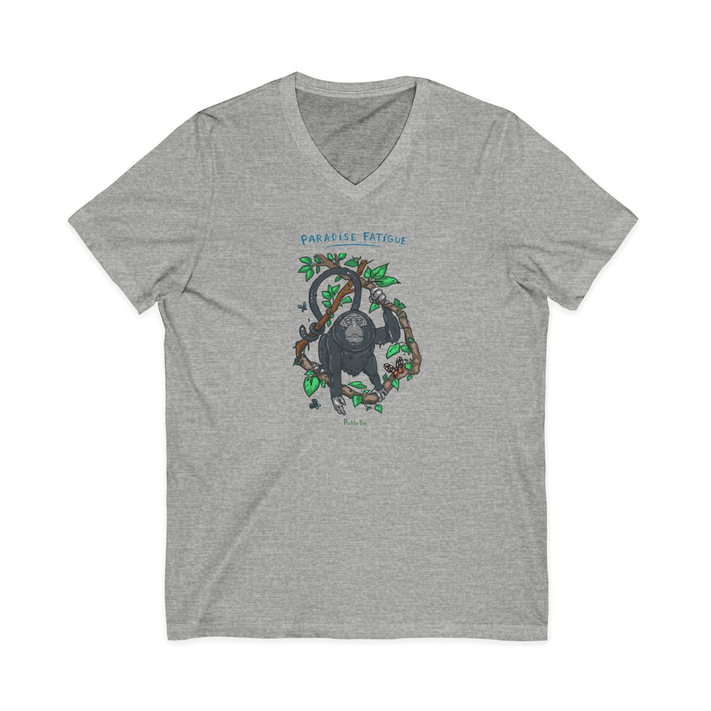 Monkey Paradise Jersey V-Neck Tee