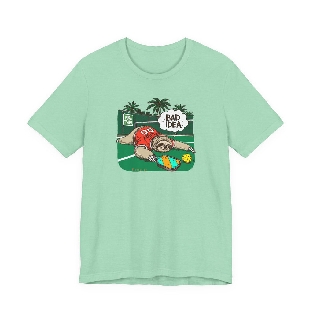 Pickleball Speedy the Sloth, Unisex Crew Neck Tee