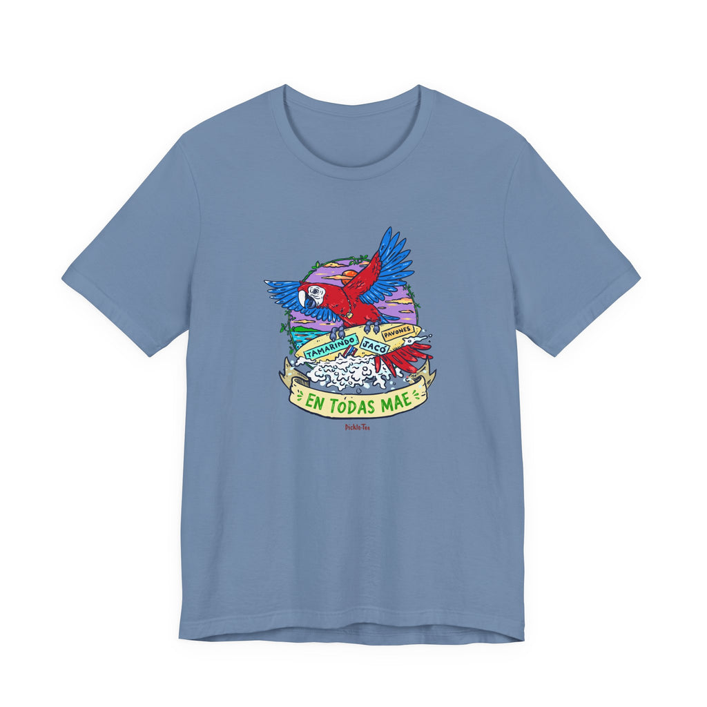 Macaw En Todas Mae Unisex Crew Neck Tee