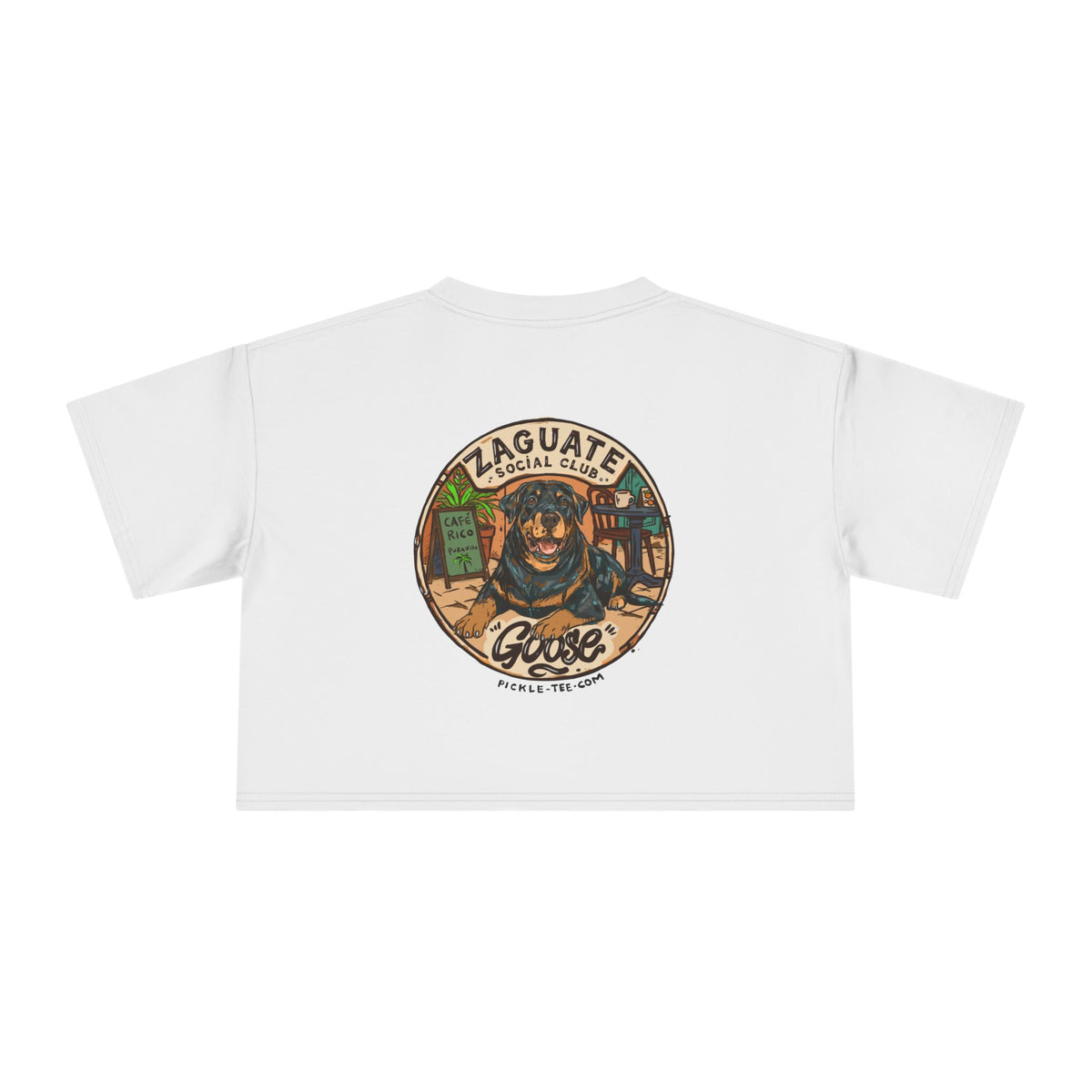 Goose - Zaguate Social Club Front Logo Crop Tee