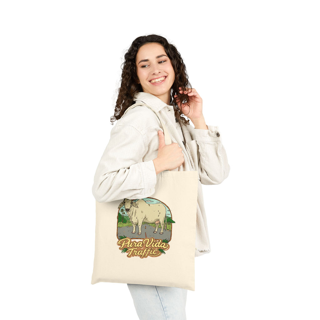 Pura Vida Traffic Cotton Canvas Tote Bag