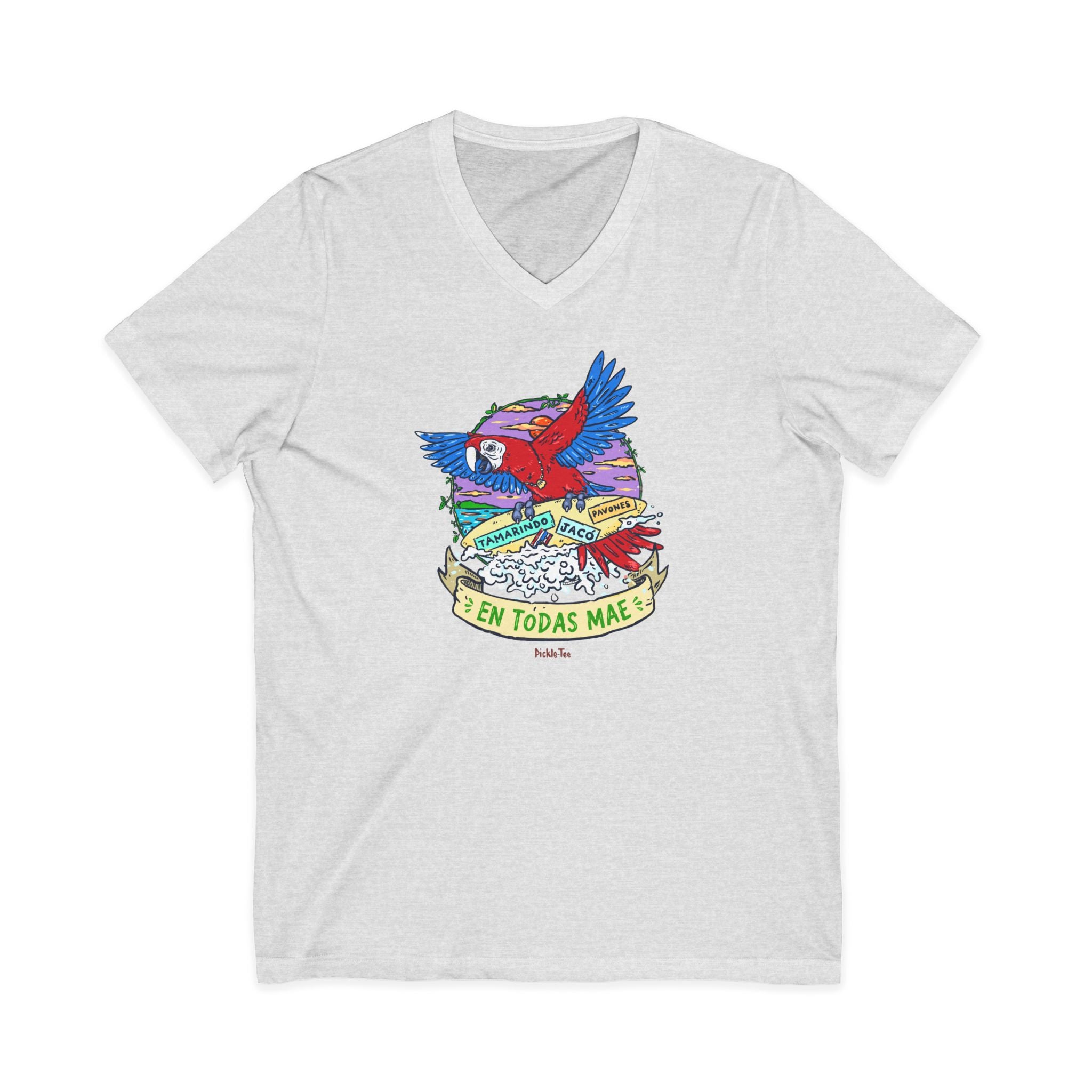 Macaw Unisex V-Neck Tee