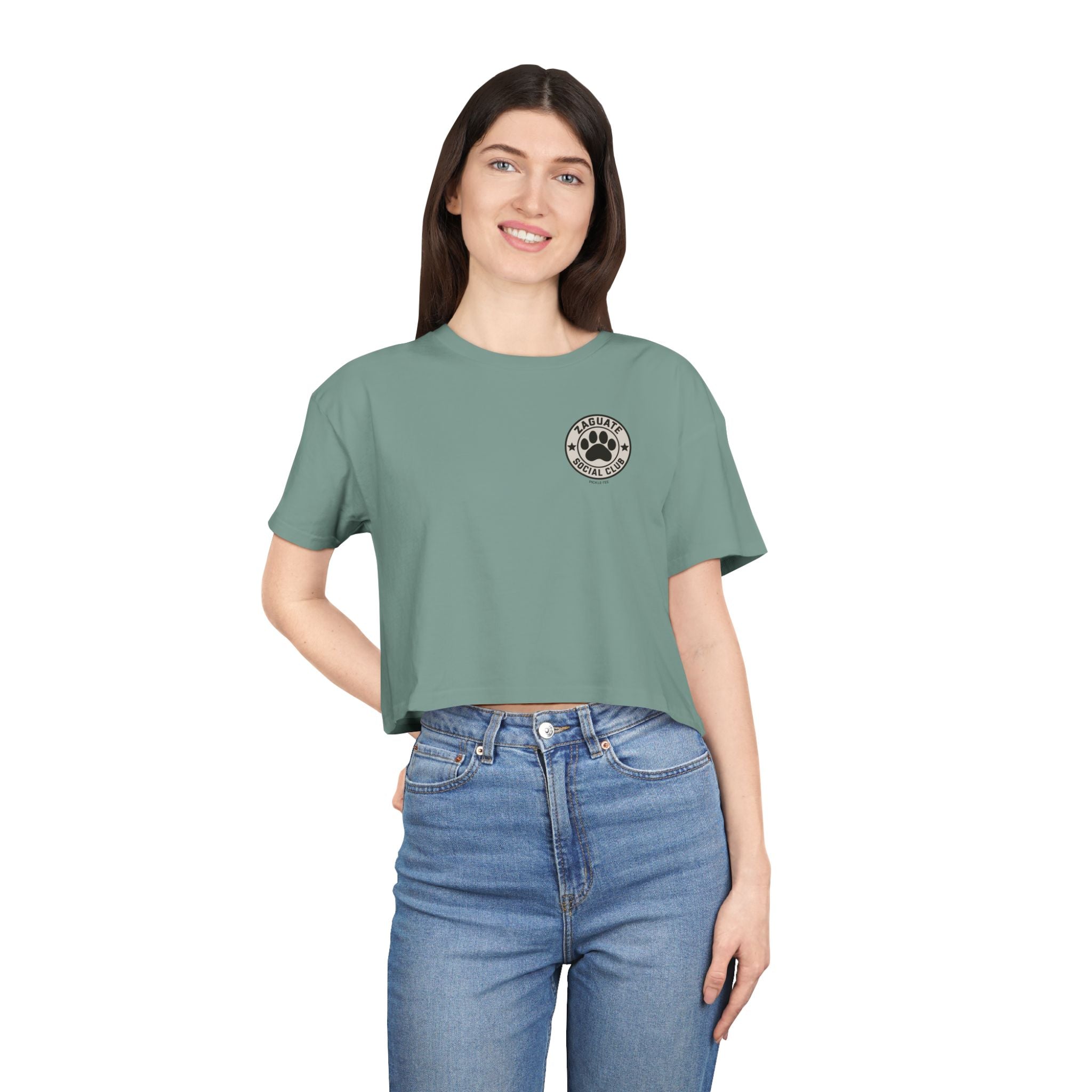 Zaguate Social Club- Jasper, Women's Crop Tee