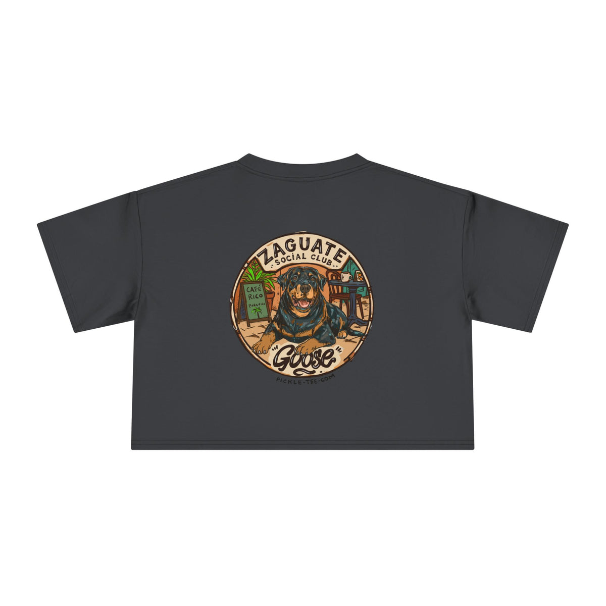 Goose - Zaguate Social Club Front Logo Crop Tee