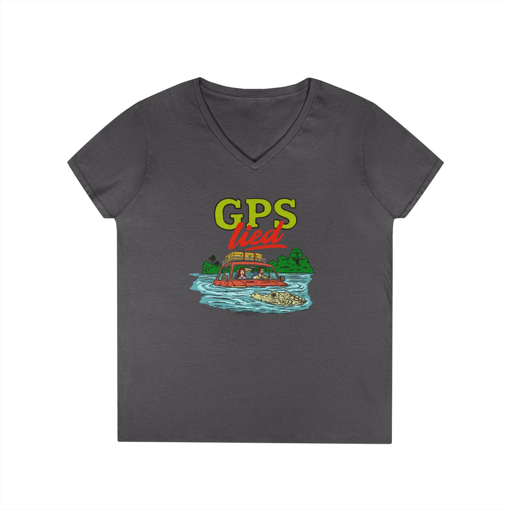 GPS Lied, Women’s Midweight Semi Fitted  V-Neck Tee