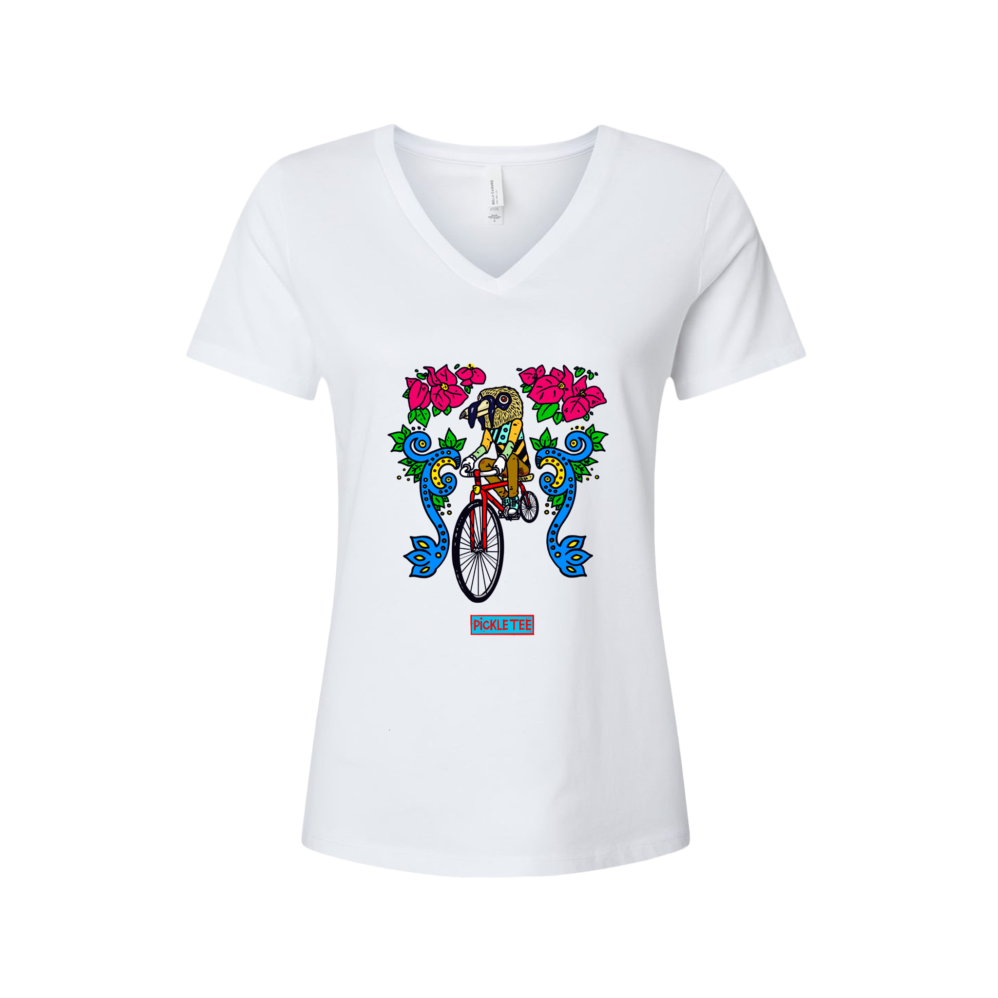 Artist Series: Bell Bird Women’s Relaxed Heather CVC V-Neck Tee