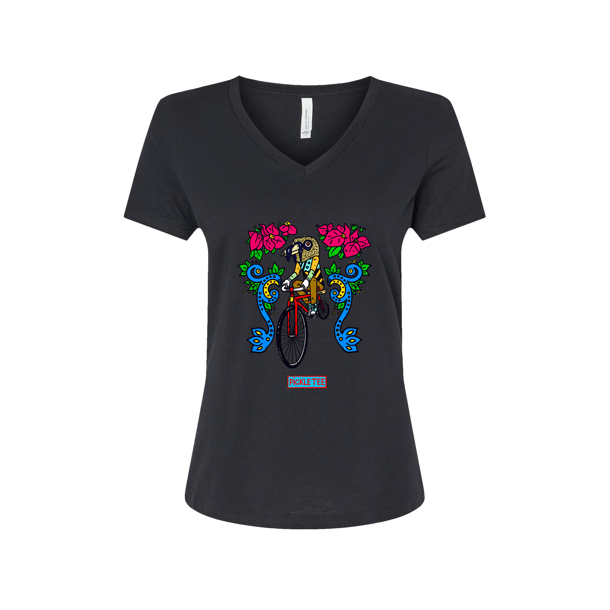 Artist Series: Bell Bird Women’s Relaxed Heather CVC V-Neck Tee