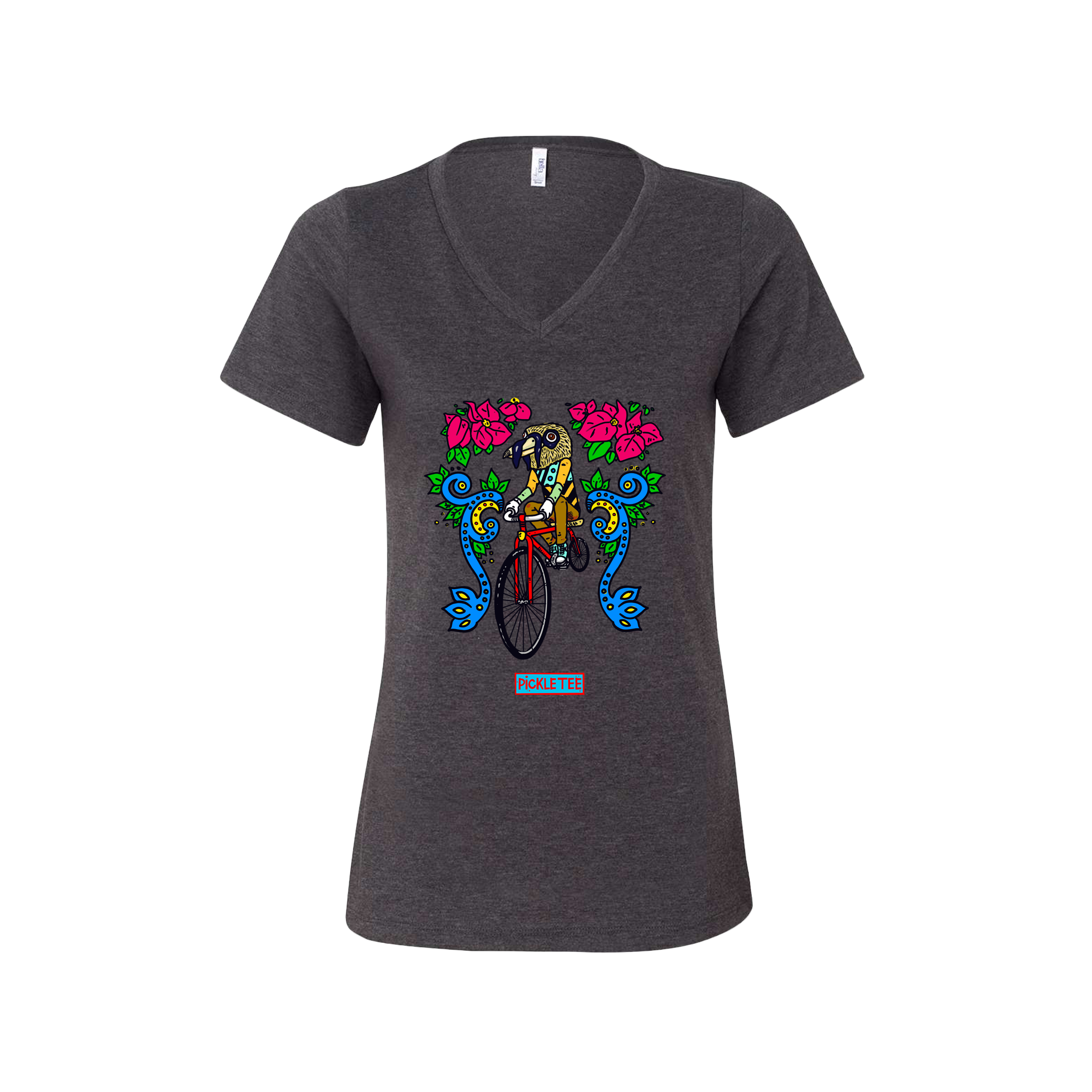 Artist Series: Bell Bird Women’s Relaxed Heather CVC V-Neck Tee