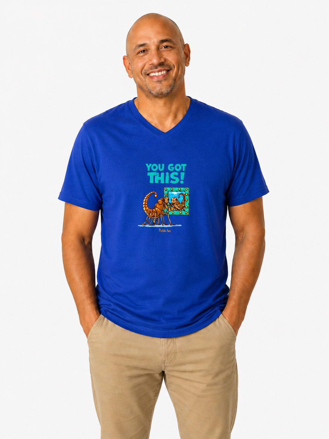 You Got This! Unisex V-Neck Tee
