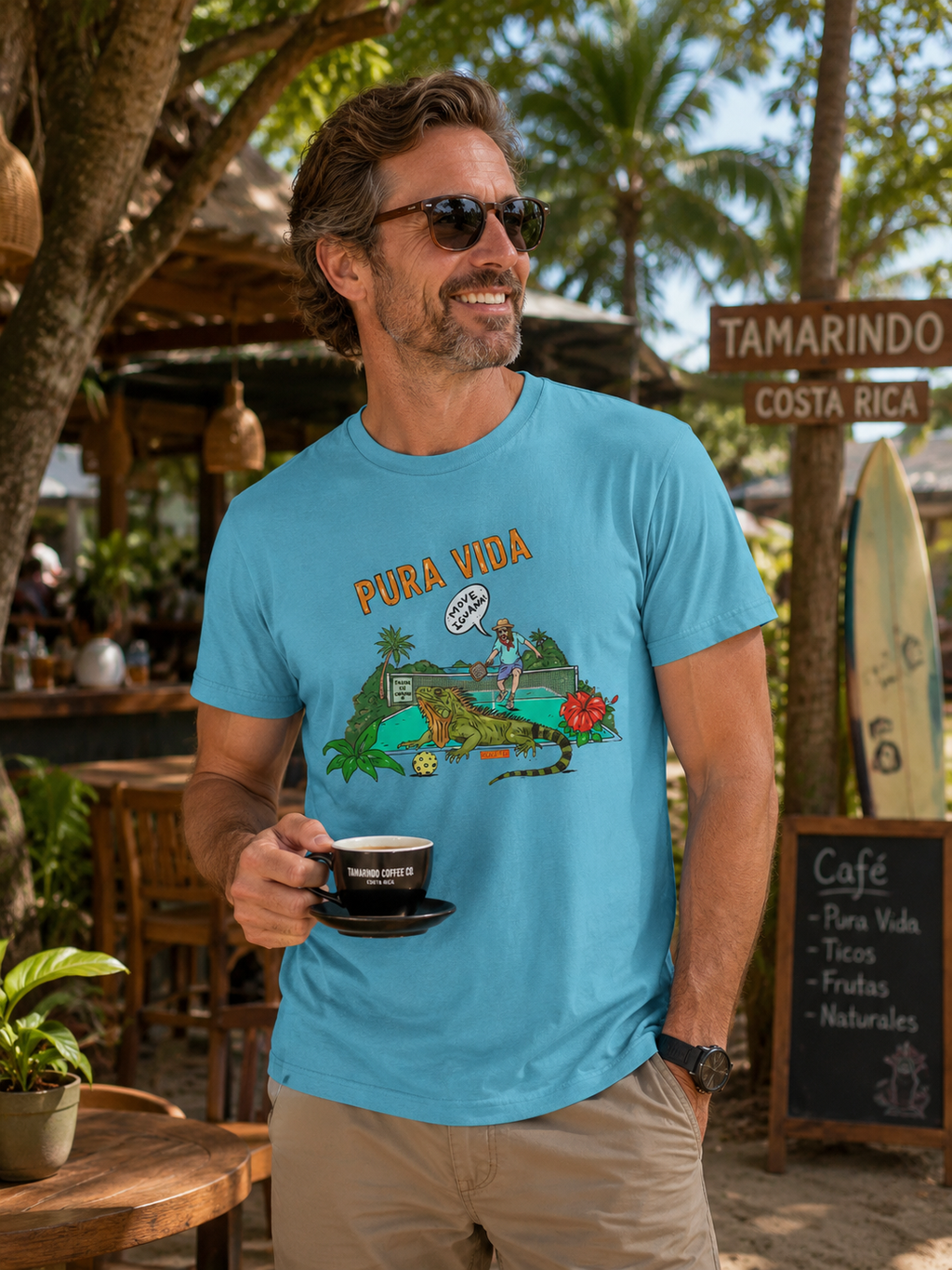 Iguana Pickleball Unisex Crew Neck Tee