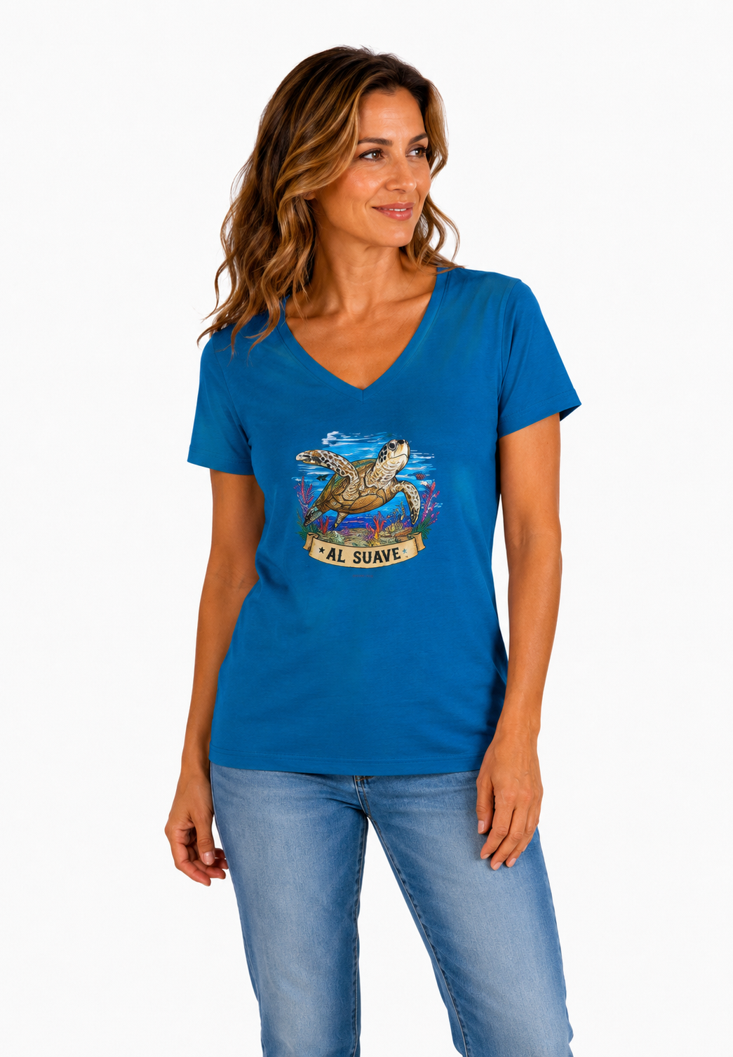 Sea Turtle, Women’s V-Neck Tee