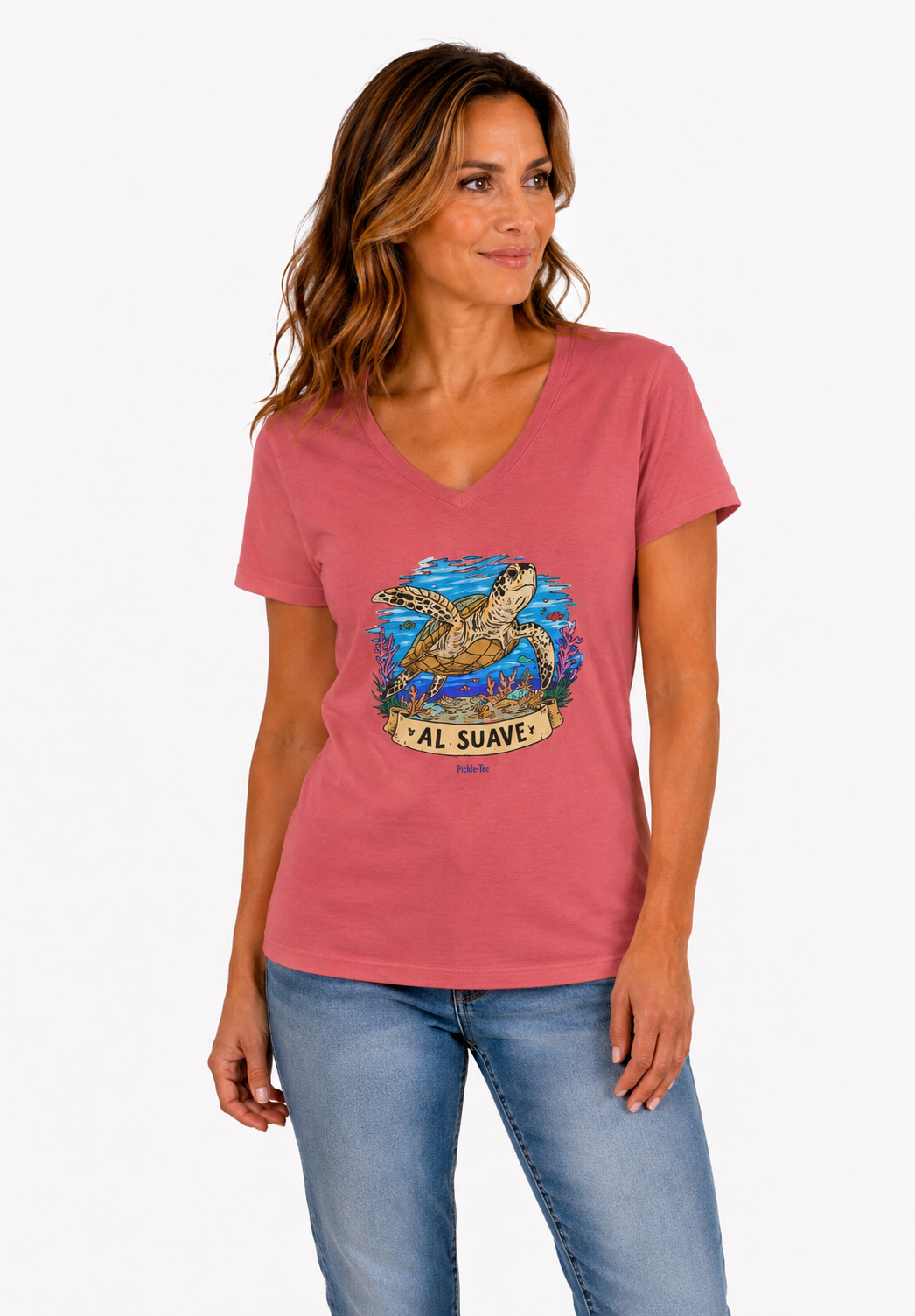 Sea Turtle, Women’s V-Neck Tee