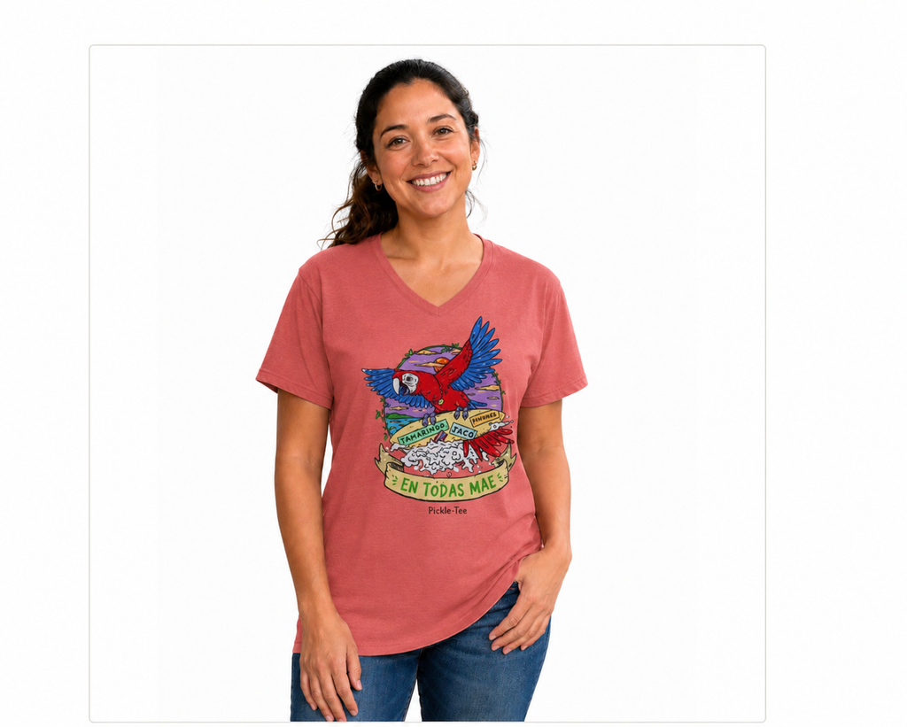 Macaw Ladies' V-Neck Tee