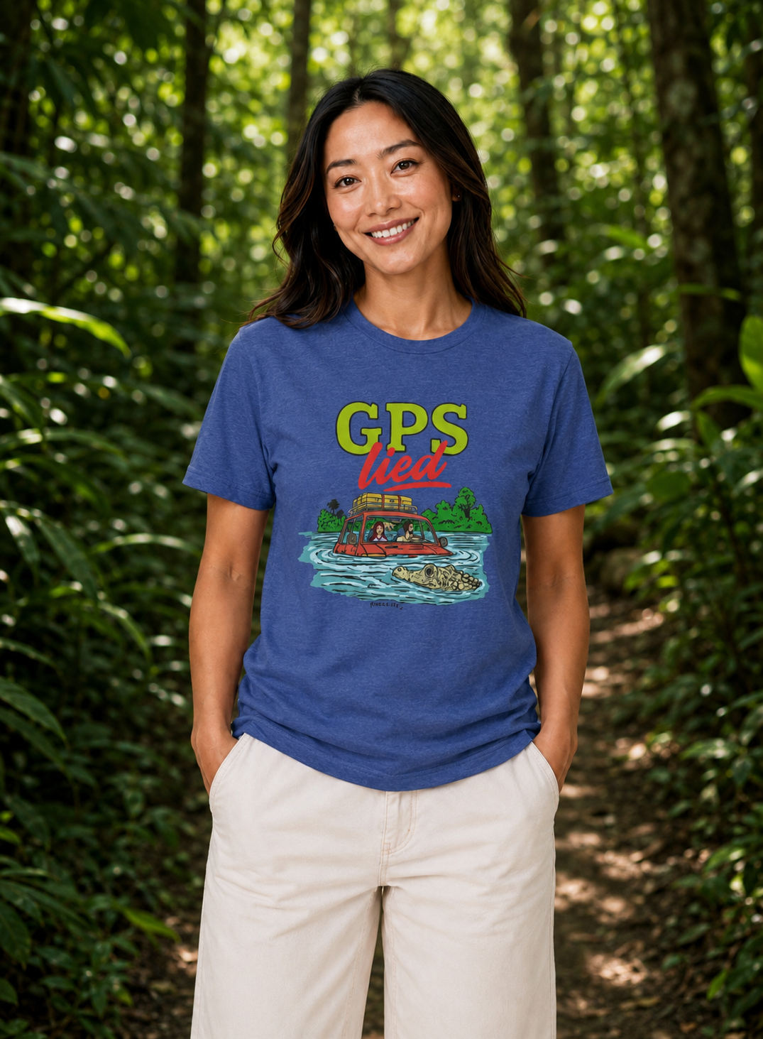 GPS Lied, Unisex V-Neck Tee