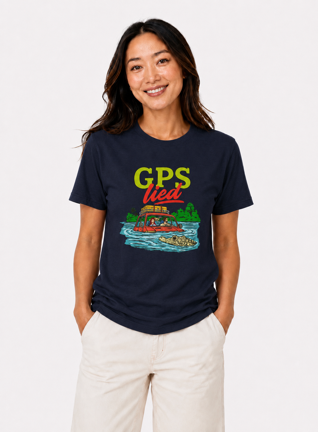 GPS Lied, Unisex V-Neck Tee