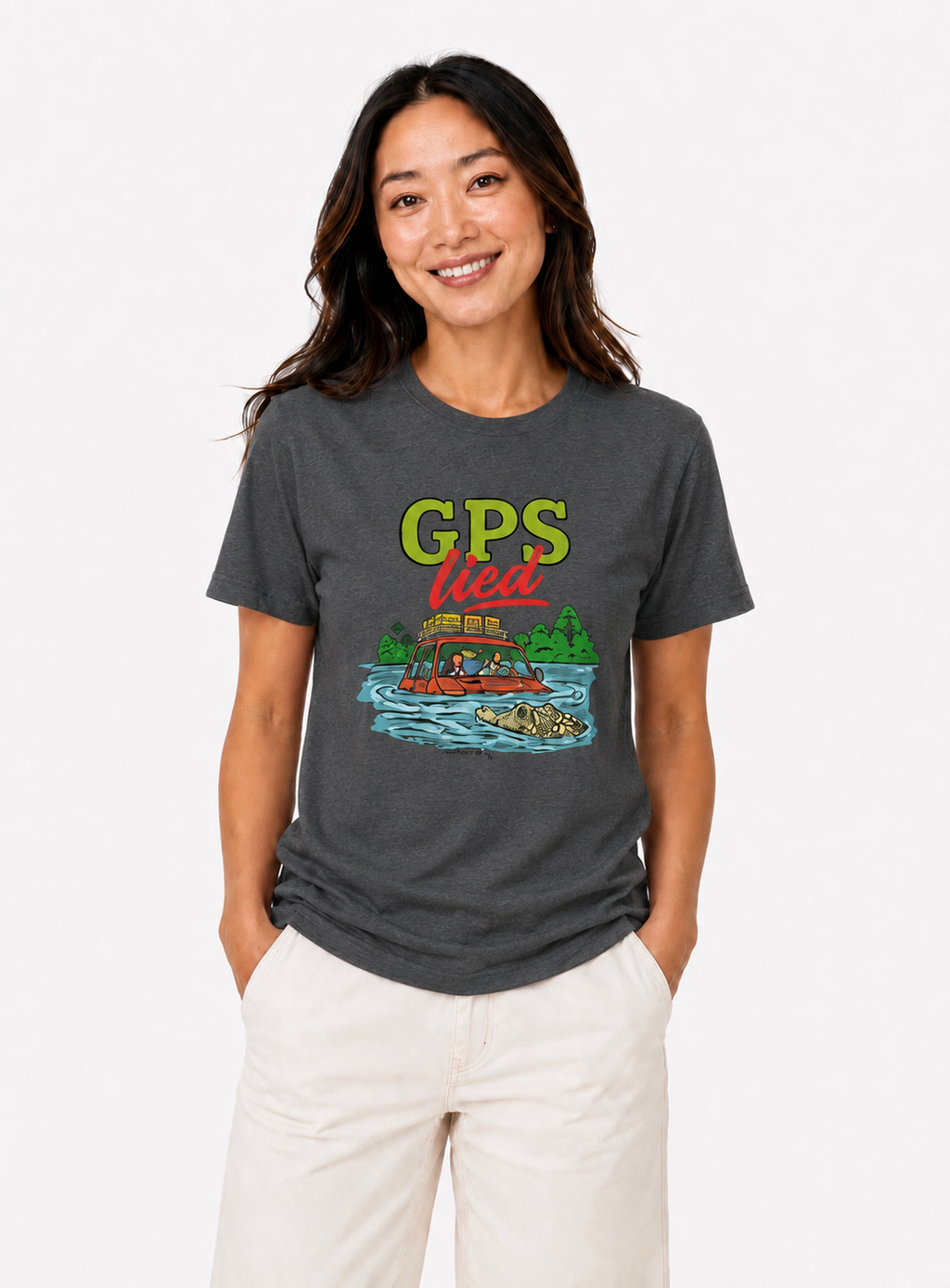 GPS Lied, Unisex V-Neck Tee