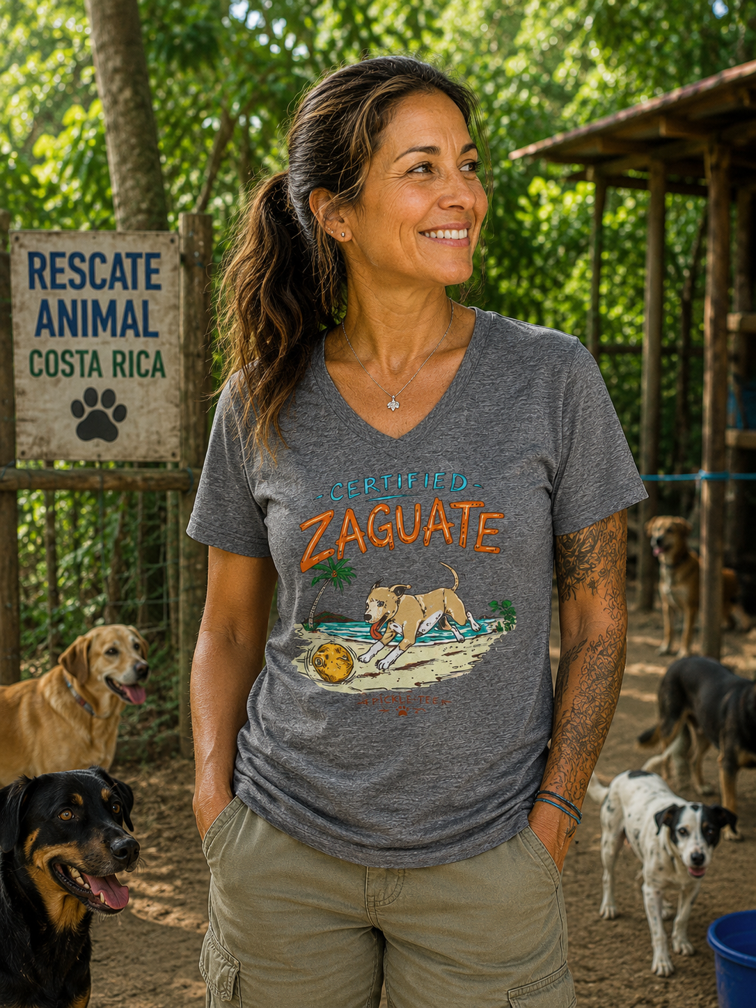 Certified Zaguate Unisex V-Neck Tee