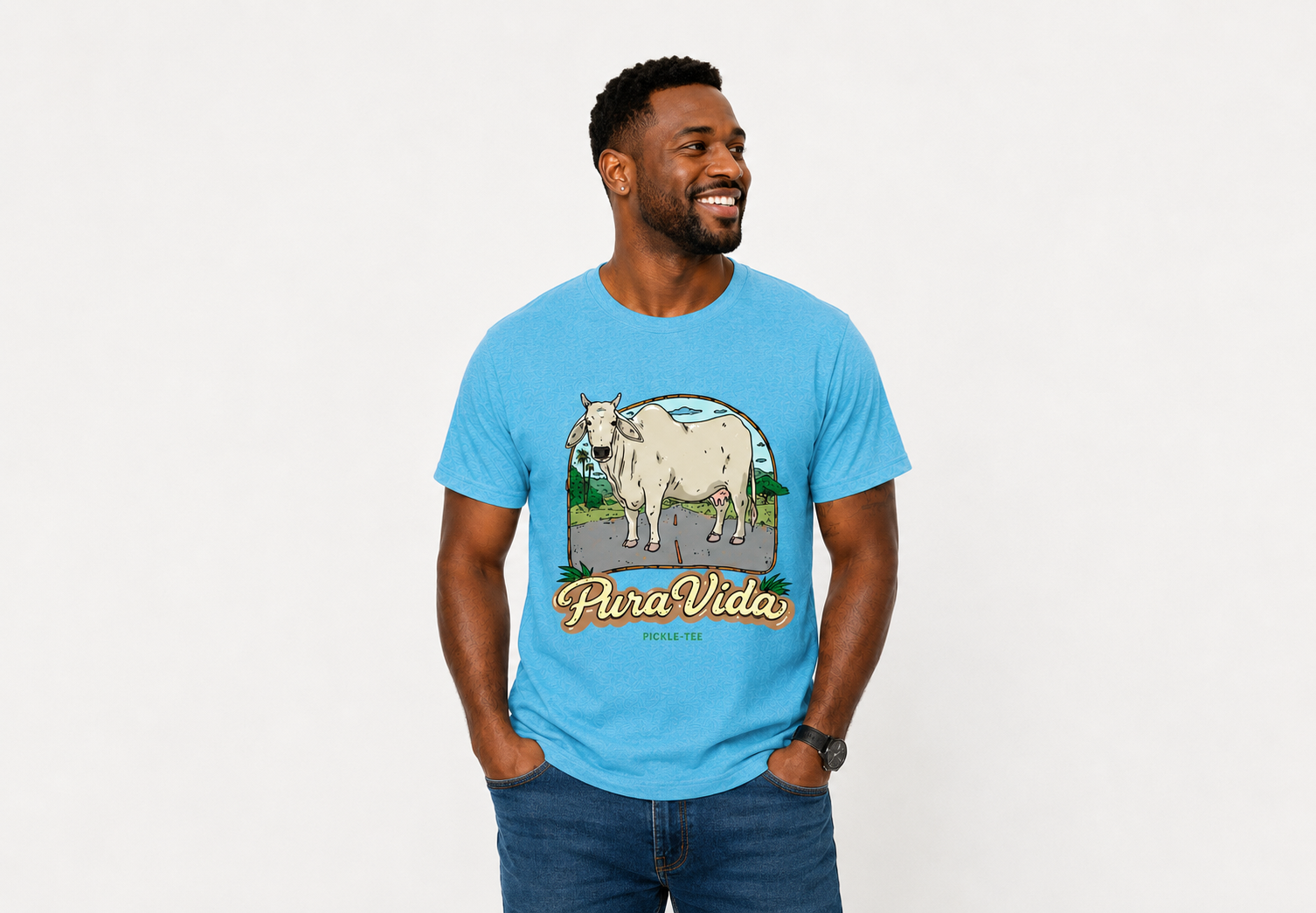 Pura Vida Cow Unisex Tee
