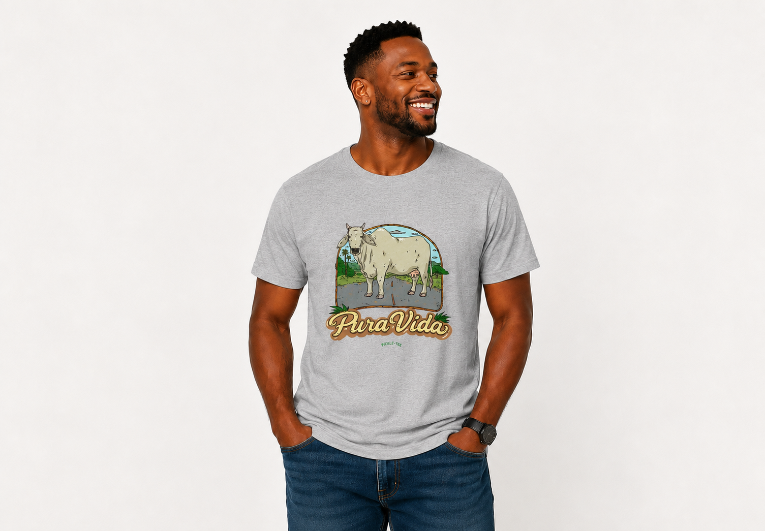 Pura Vida Cow Unisex Tee