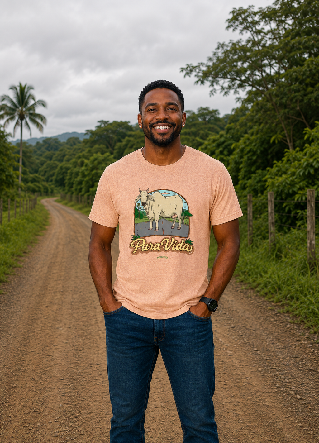 Pura Vida Cow Unisex Tee