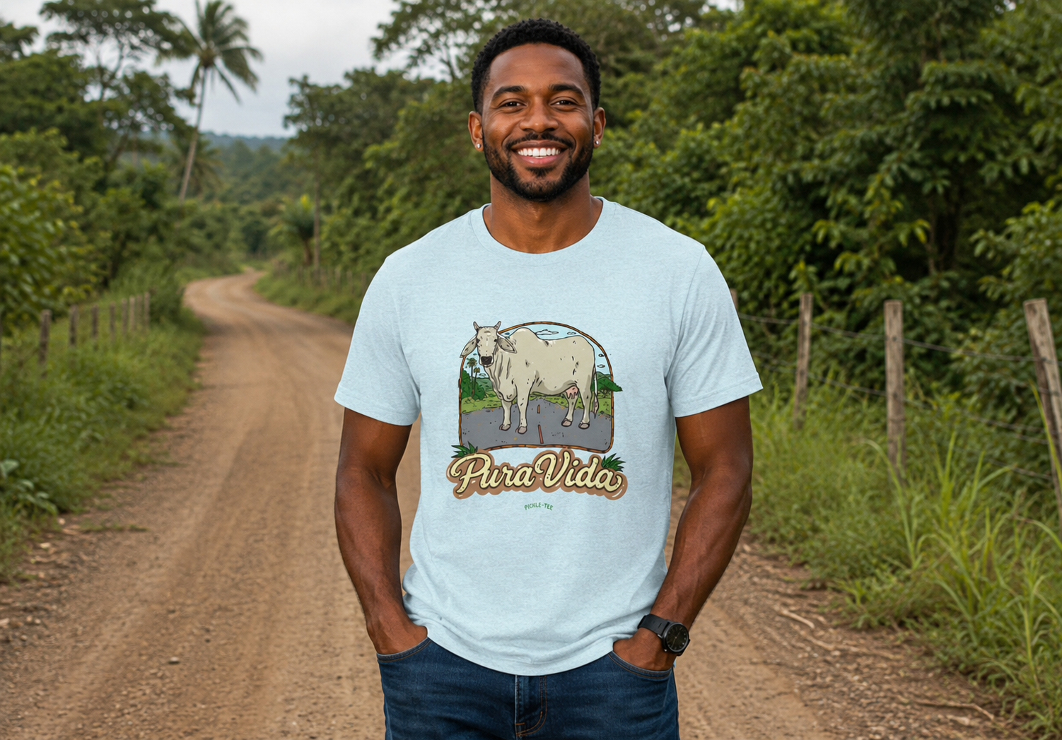 Pura Vida Cow Unisex Tee