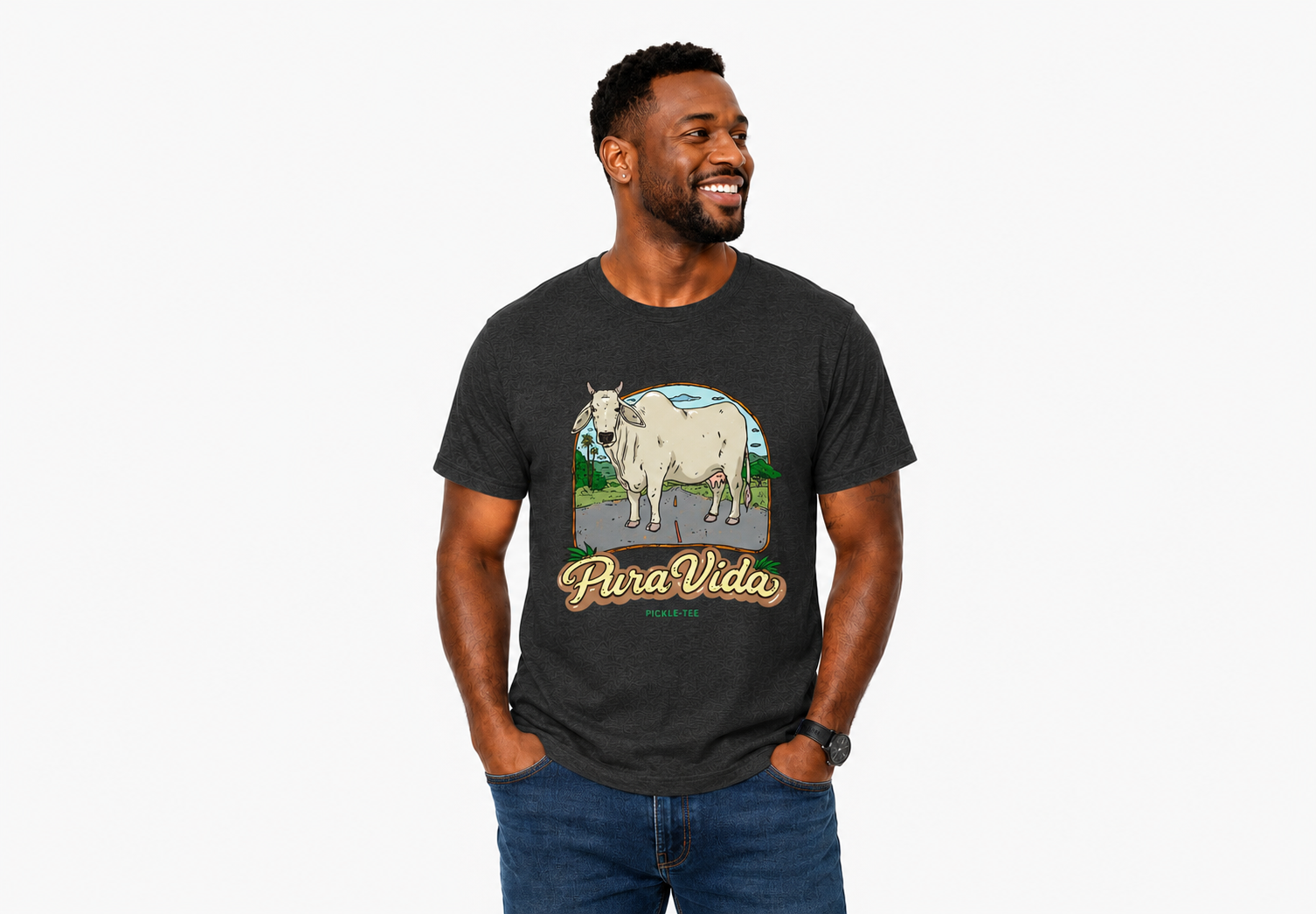Pura Vida Cow Unisex Tee