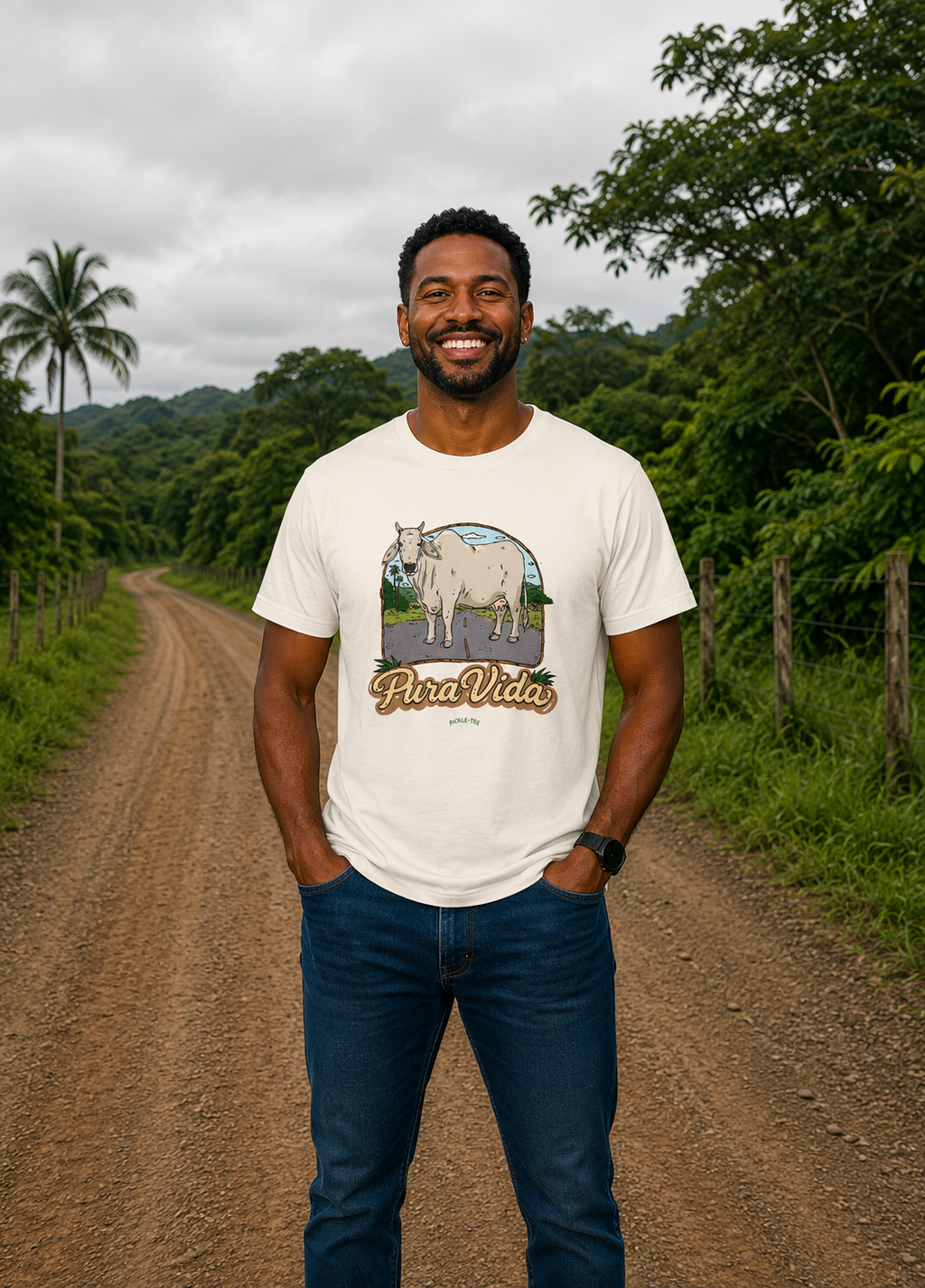 Pura Vida Cow Unisex Tee
